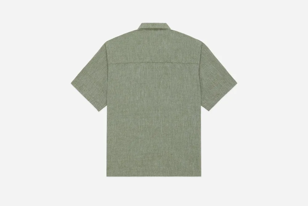 Short Sleeve Loop Shirt ~ Grass Linen/Cotton sold by 3sixteen product image thumbnail 3