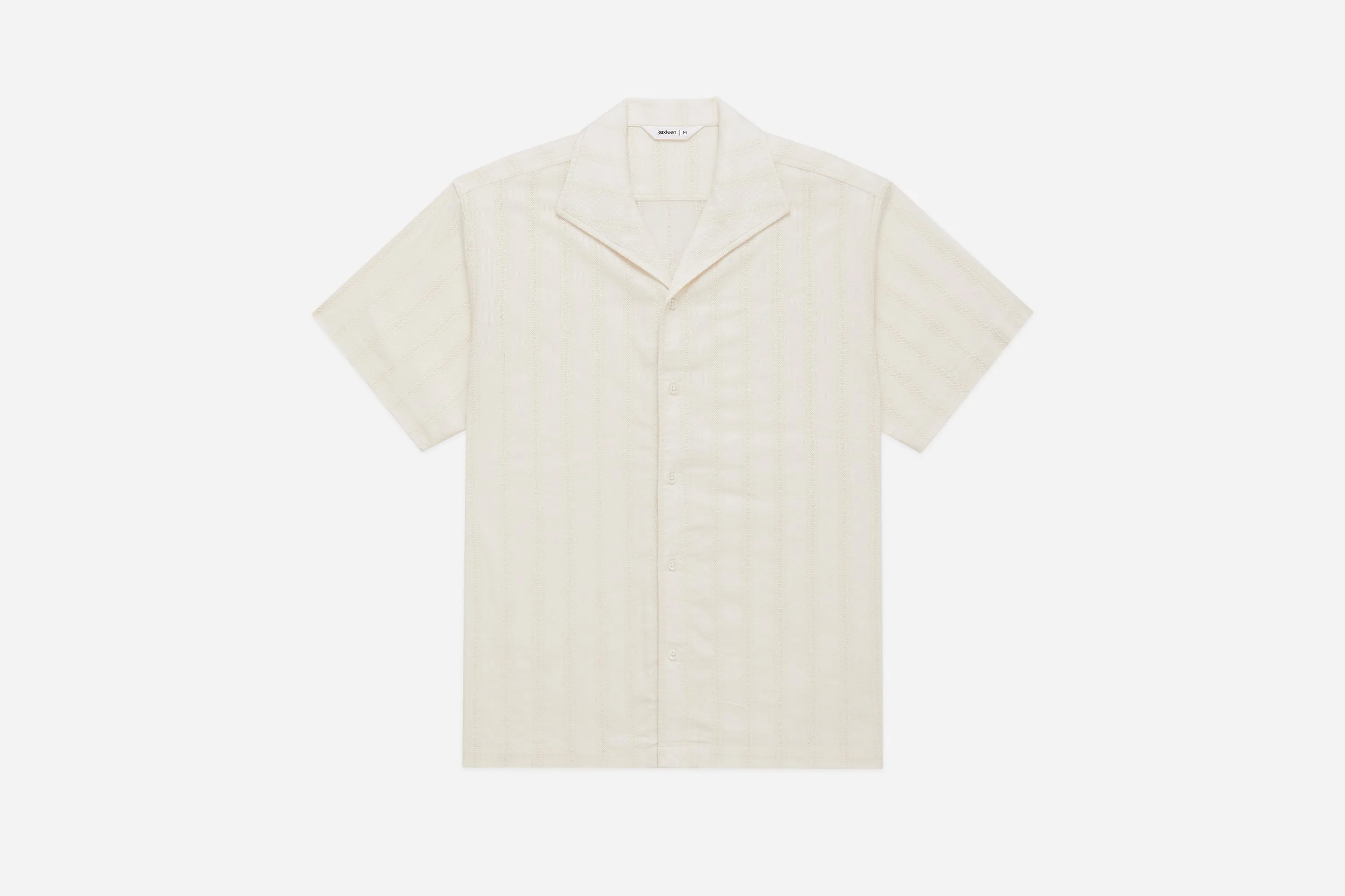 Leisure Shirt ~ Natural Lace Weave sold by 3sixteen