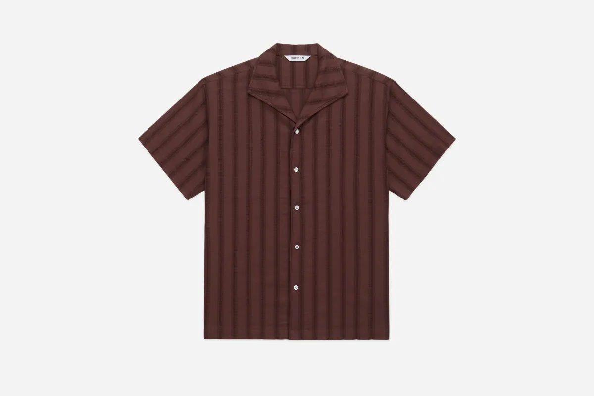 Leisure Shirt ~ Brick Lace Weave sold by 3sixteen