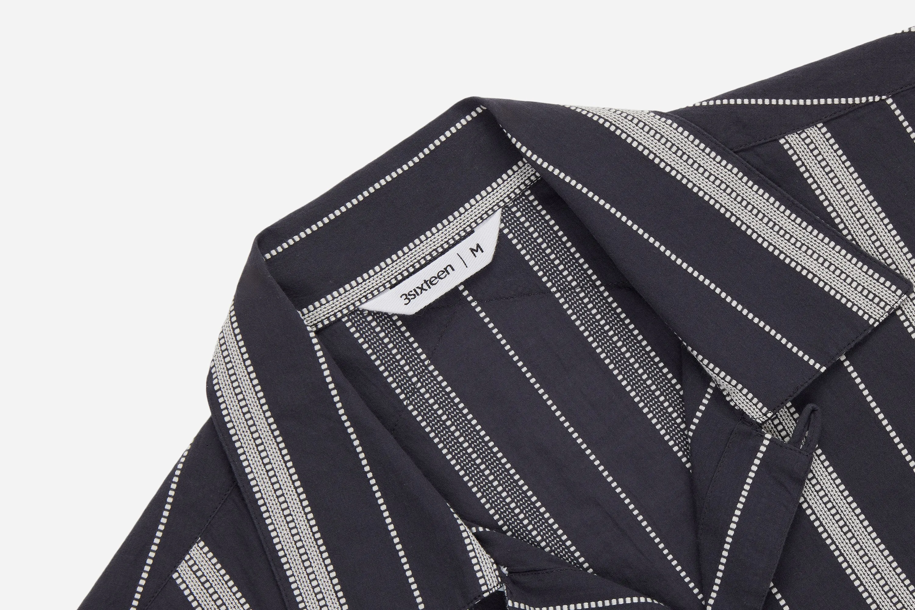 Cabana Shirt ~ Black Ticking Stripe sold by 3sixteen product image thumbnail 3