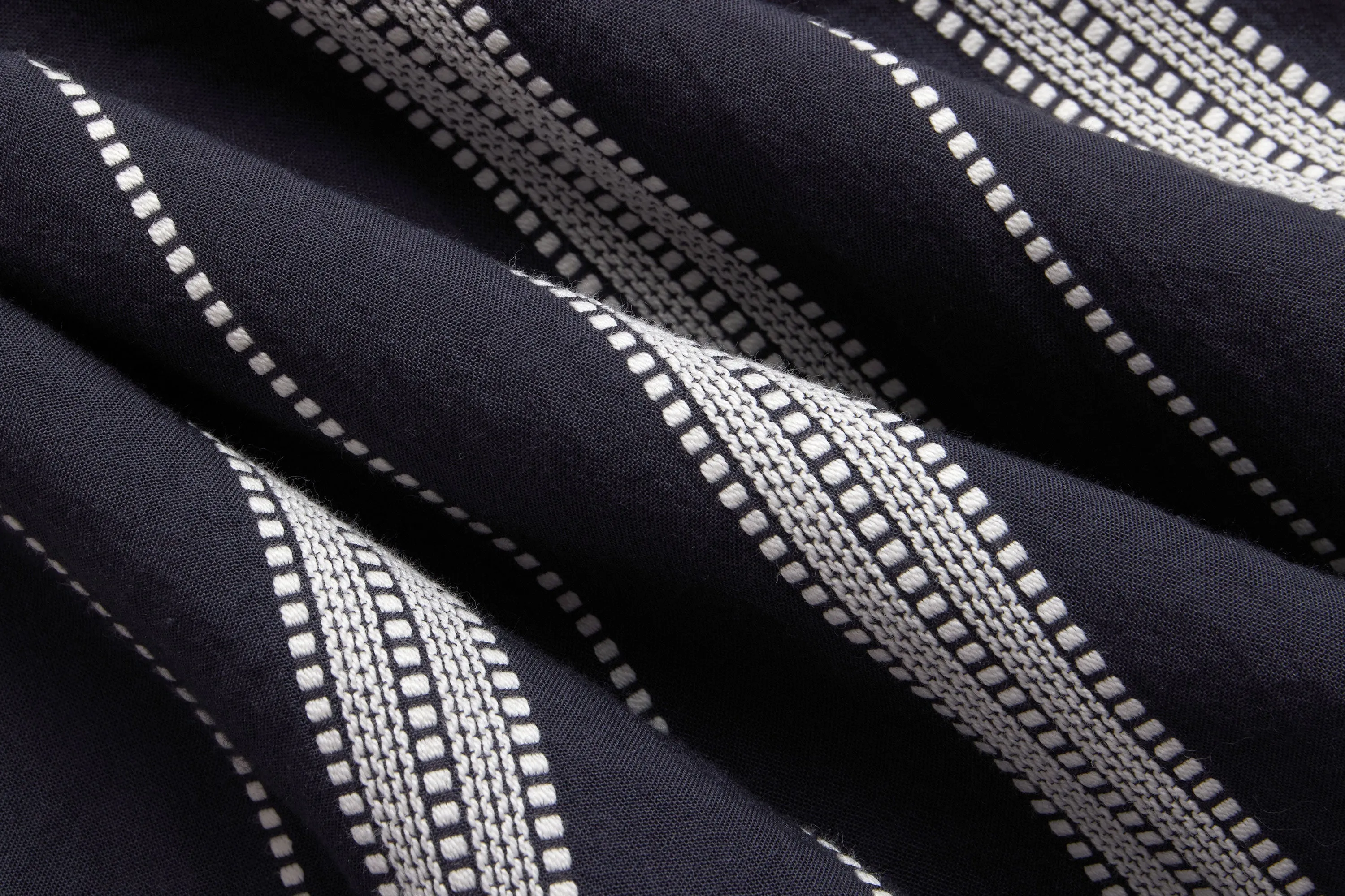 Cabana Shirt ~ Black Ticking Stripe sold by 3sixteen product image thumbnail 4