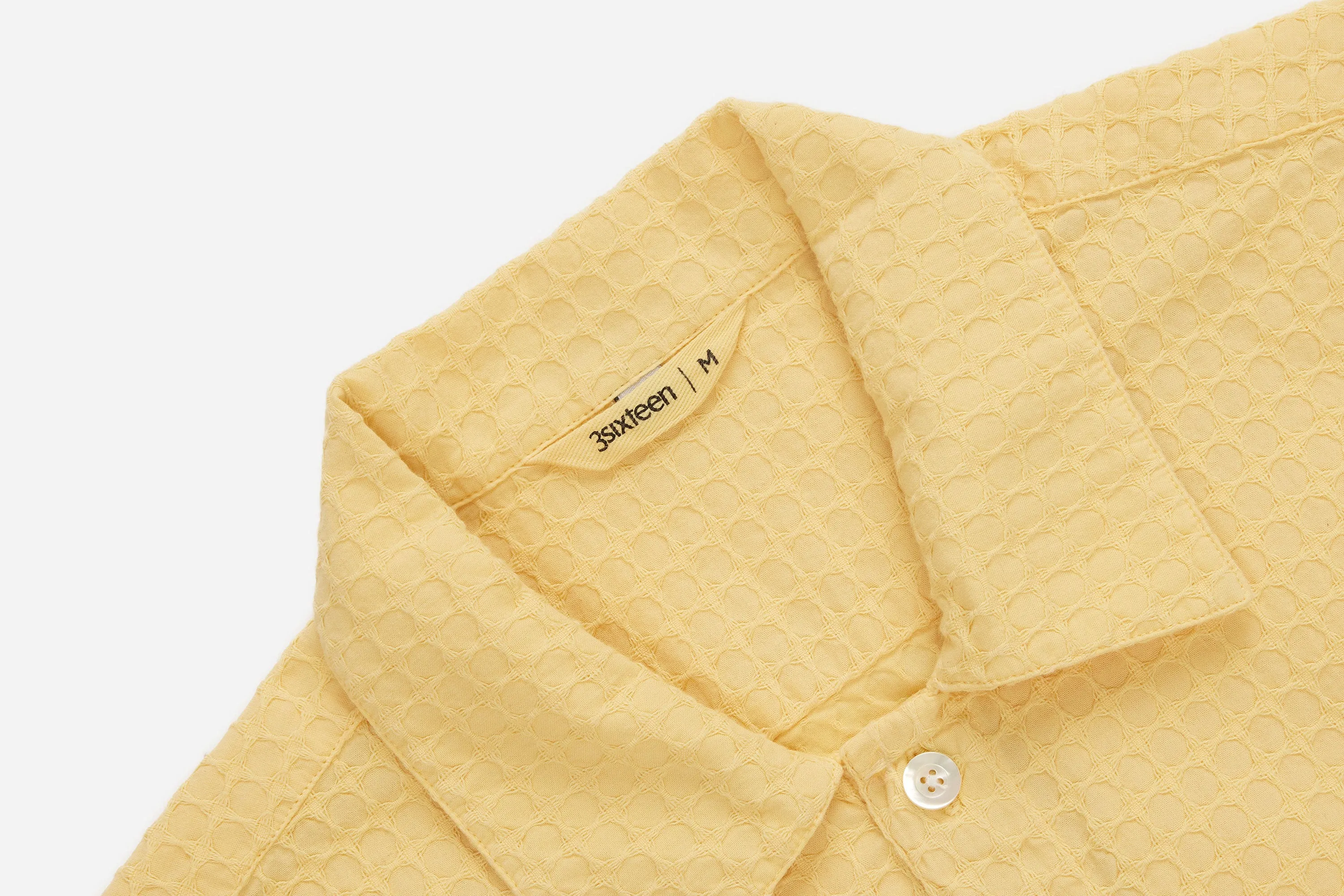 Resort Shirt ~ Sunflower Geo Weave sold by 3sixteen product image thumbnail 3