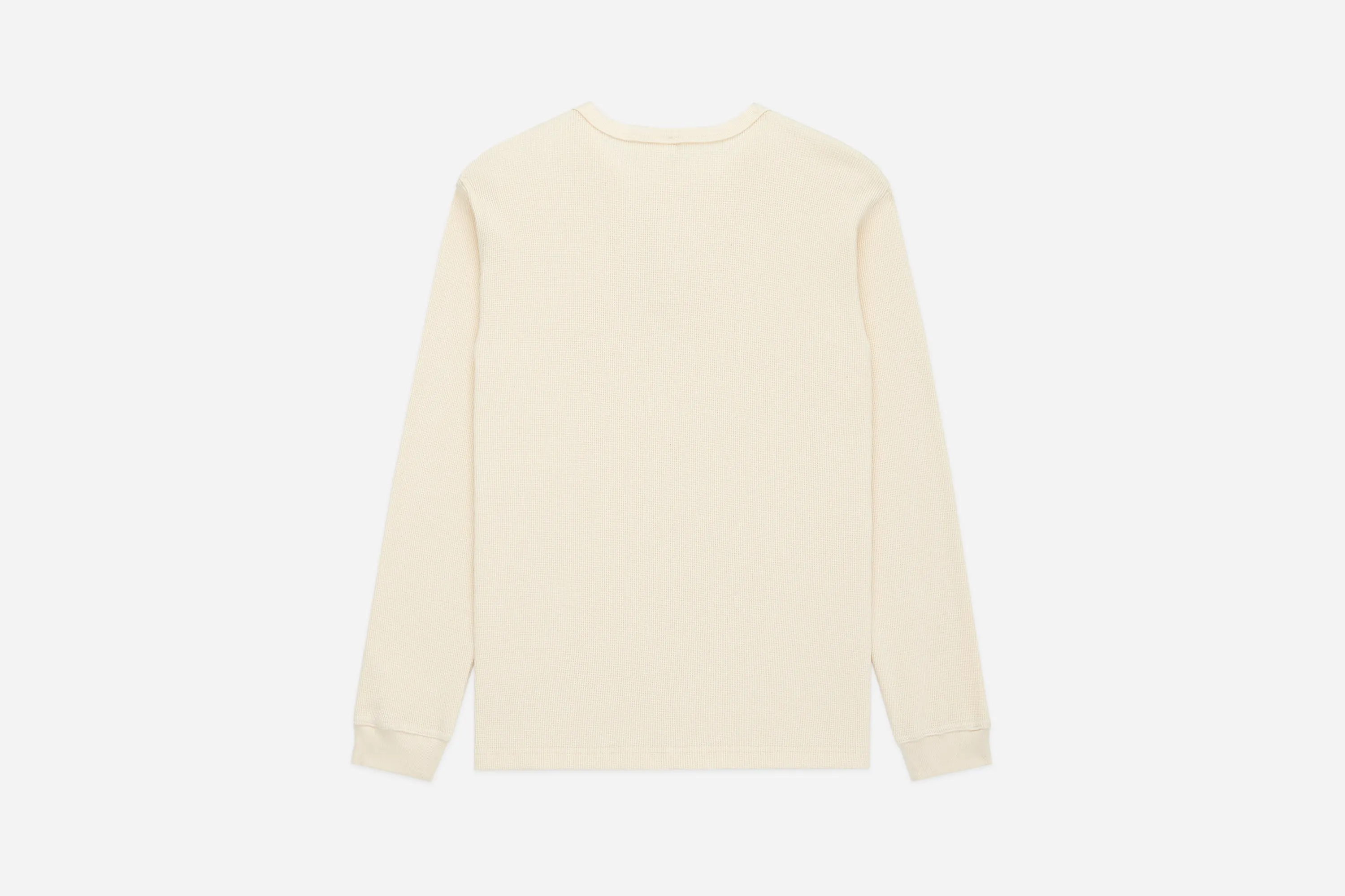 Long Sleeve Thermal Henley ~ Natural sold by 3sixteen product image thumbnail 2