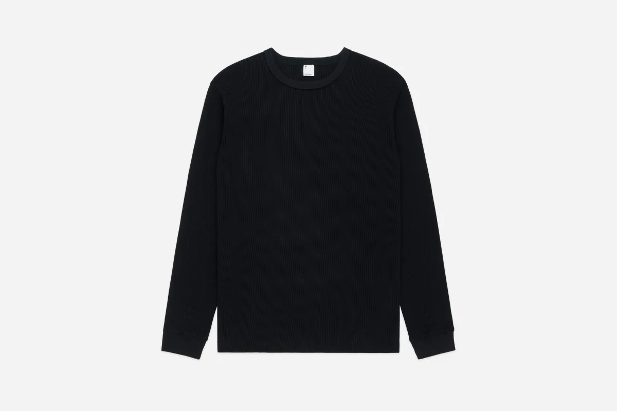 Long Sleeve Thermal ~ Black sold by 3sixteen