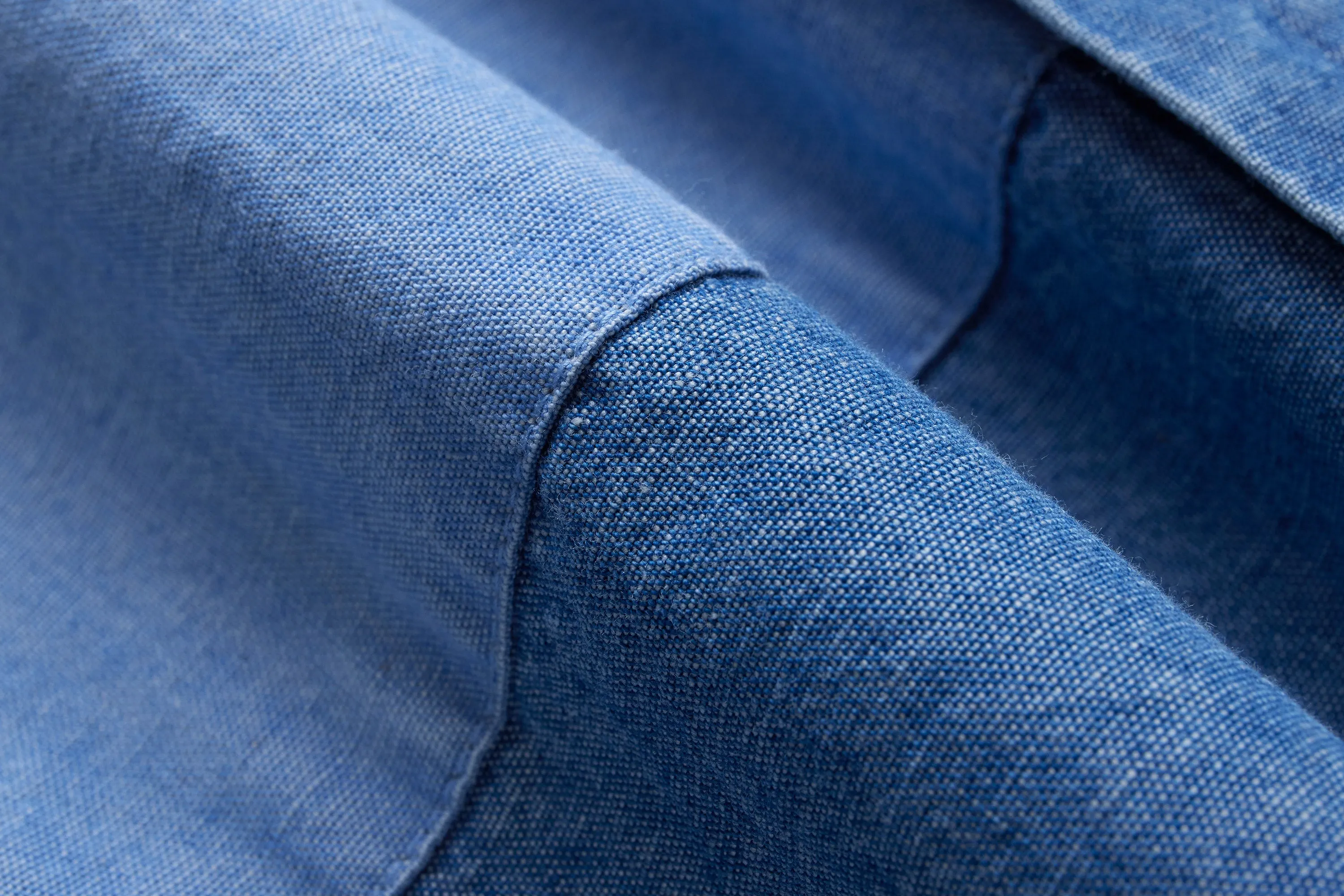 Utility Shirt ~ Indigo Patchwork Chambray sold by 3sixteen product image thumbnail 5