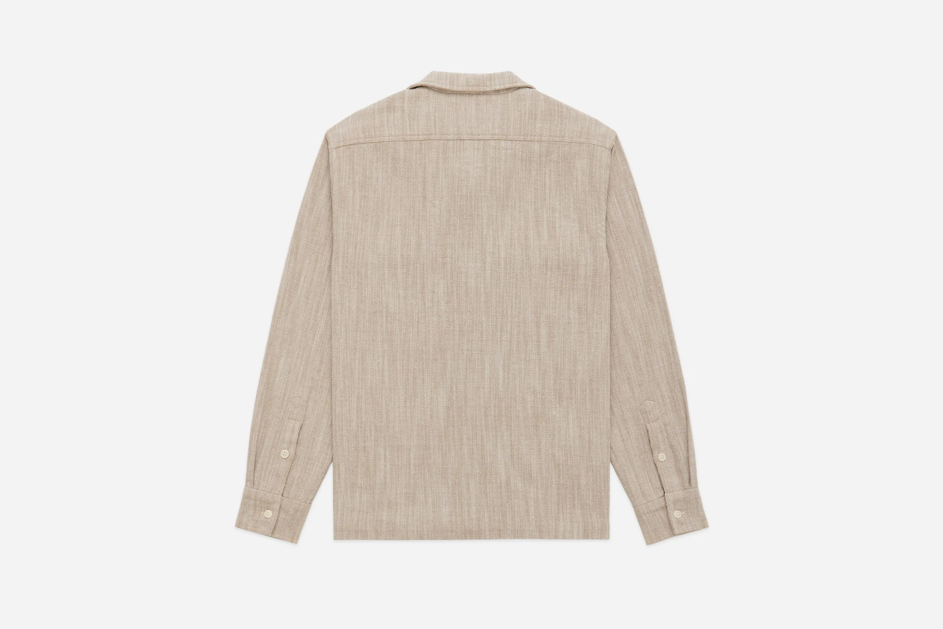 Camp Shirt ~ Ecru Cotton/Linen HBT sold by 3sixteen product image thumbnail 2