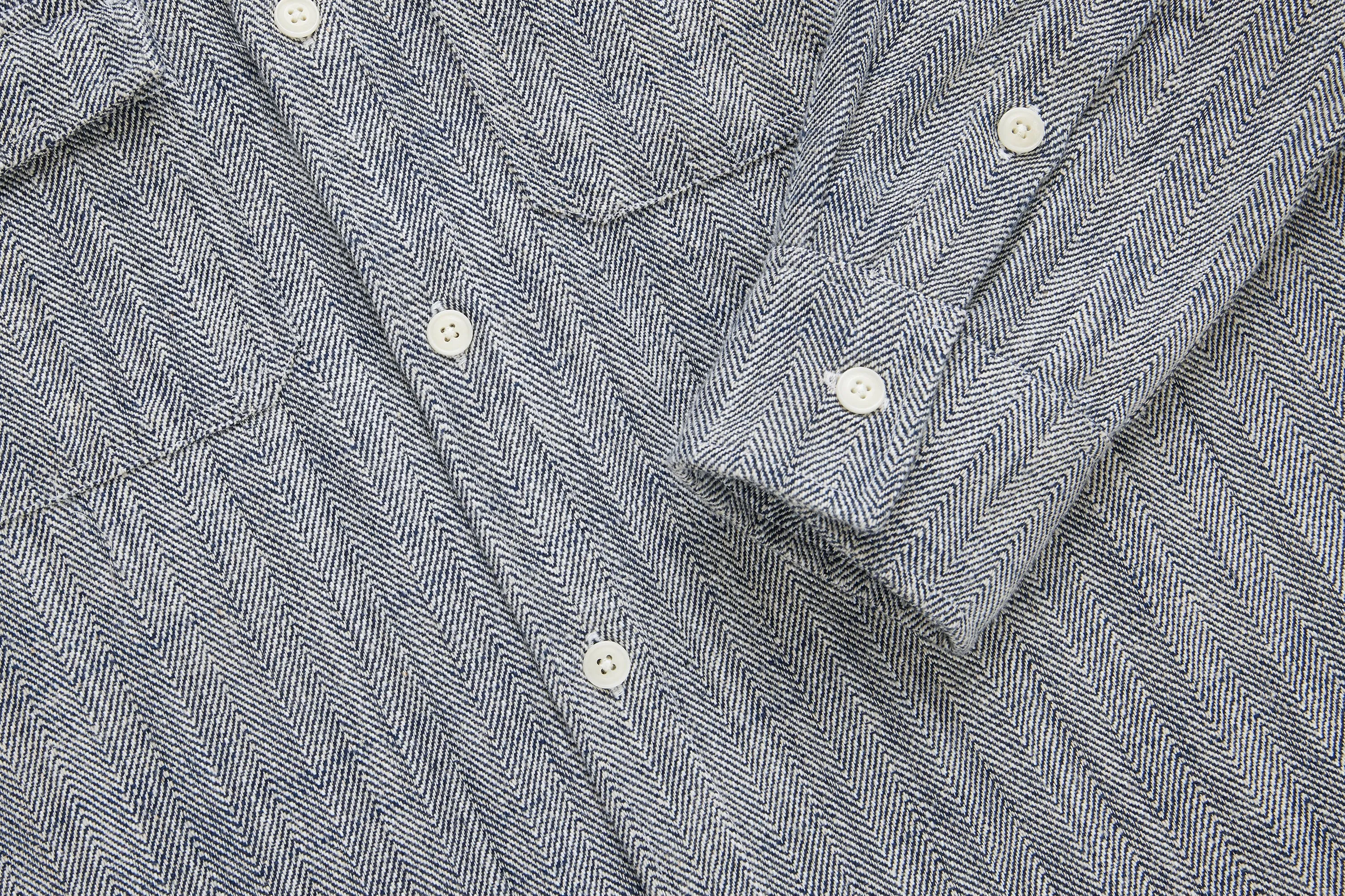Camp Shirt ~ Black Cotton/Linen HBT sold by 3sixteen product image thumbnail 4