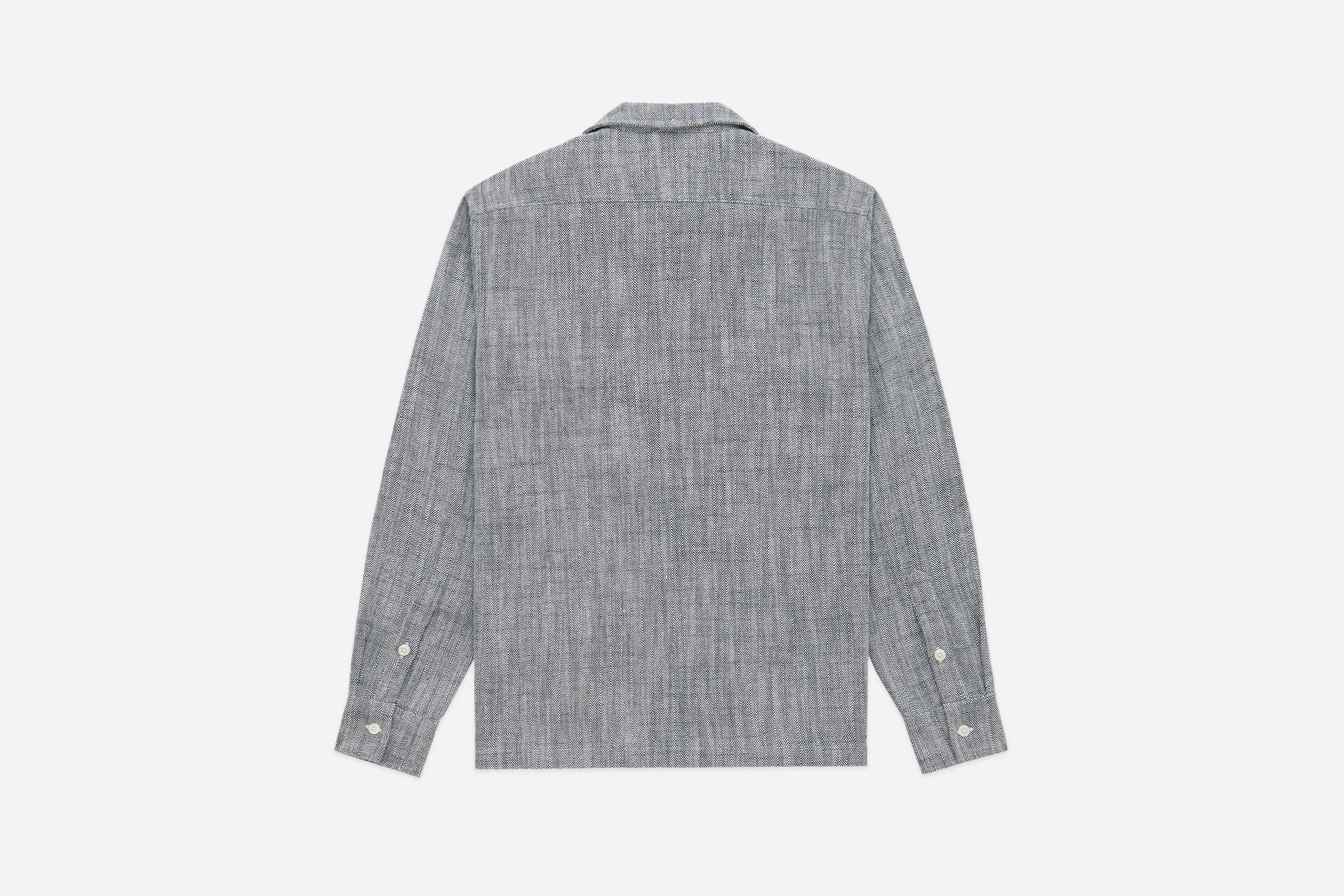 Camp Shirt ~ Black Cotton/Linen HBT sold by 3sixteen product image thumbnail 2