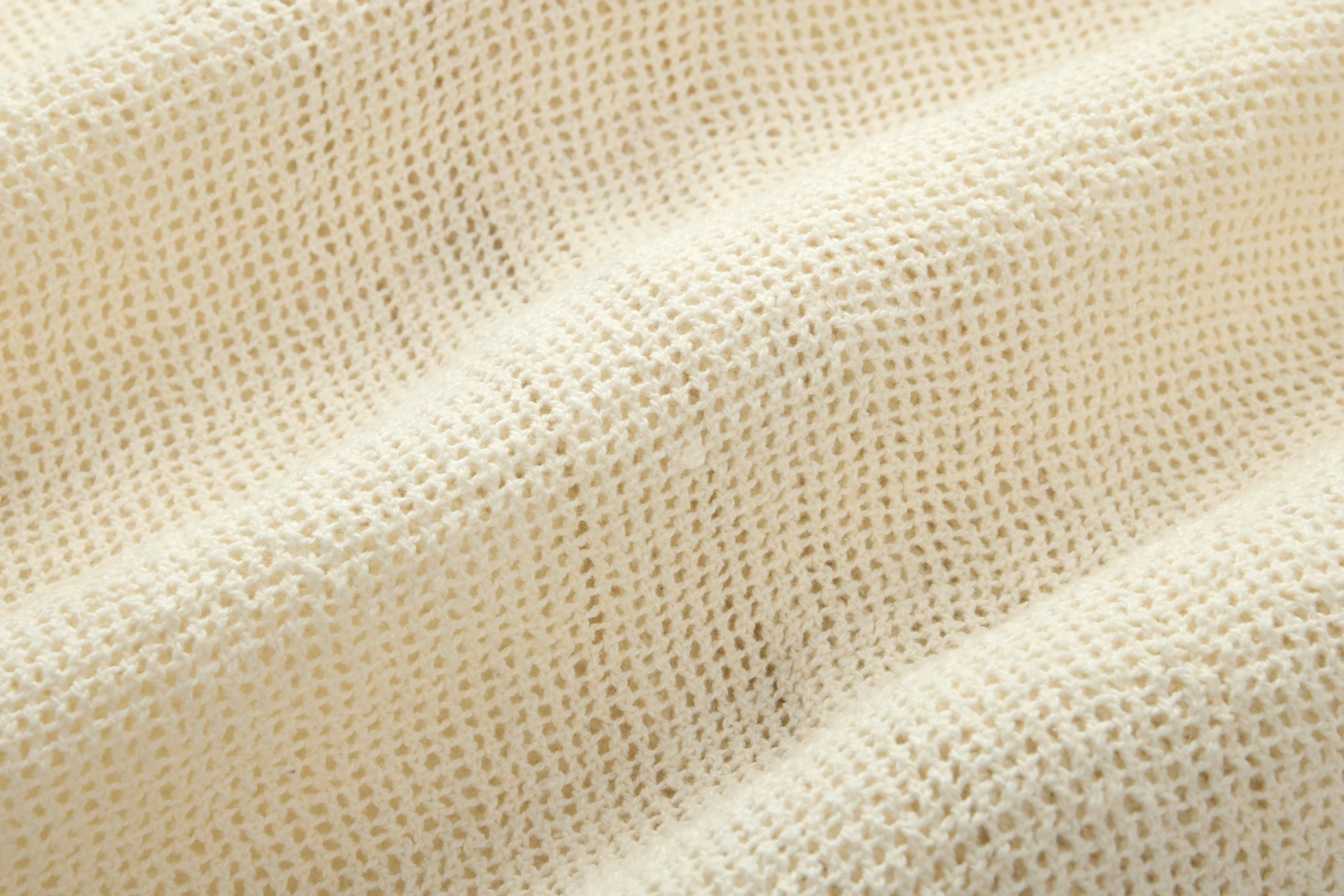 Loop Collar Shirt ~ Ecru Mesh sold by 3sixteen product image thumbnail 5