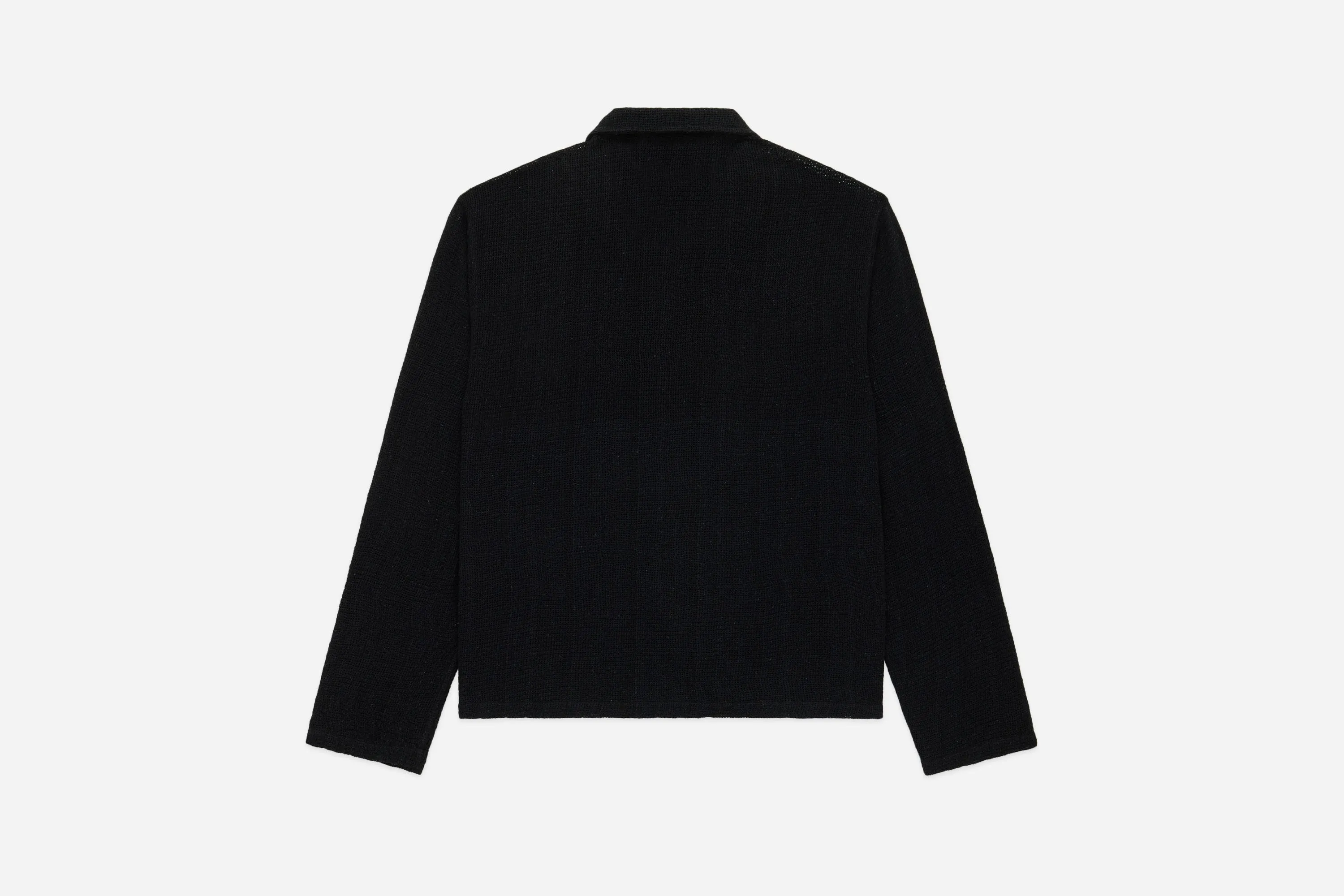 Loop Collar Shirt ~ Black Mesh sold by 3sixteen product image thumbnail 2