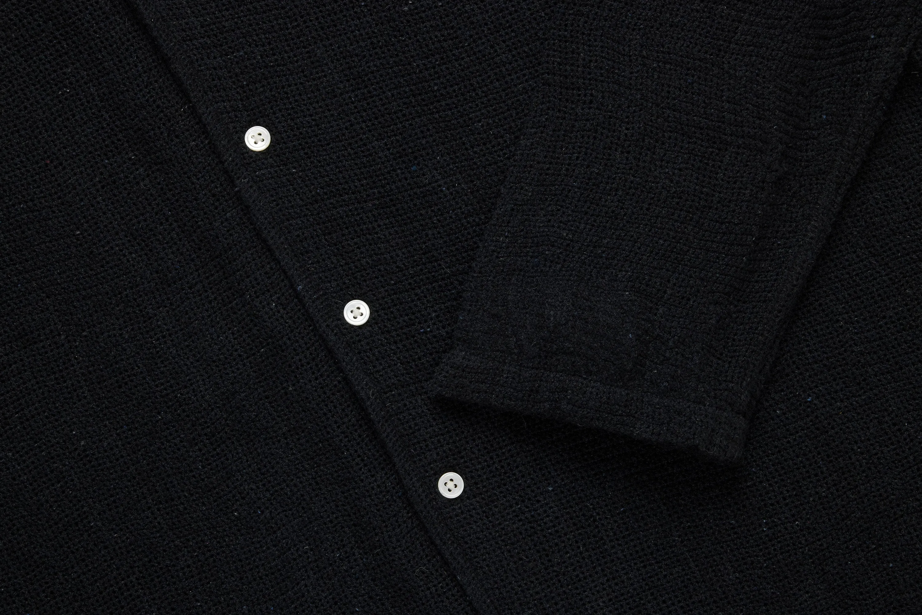 Loop Collar Shirt ~ Black Mesh sold by 3sixteen product image thumbnail 4