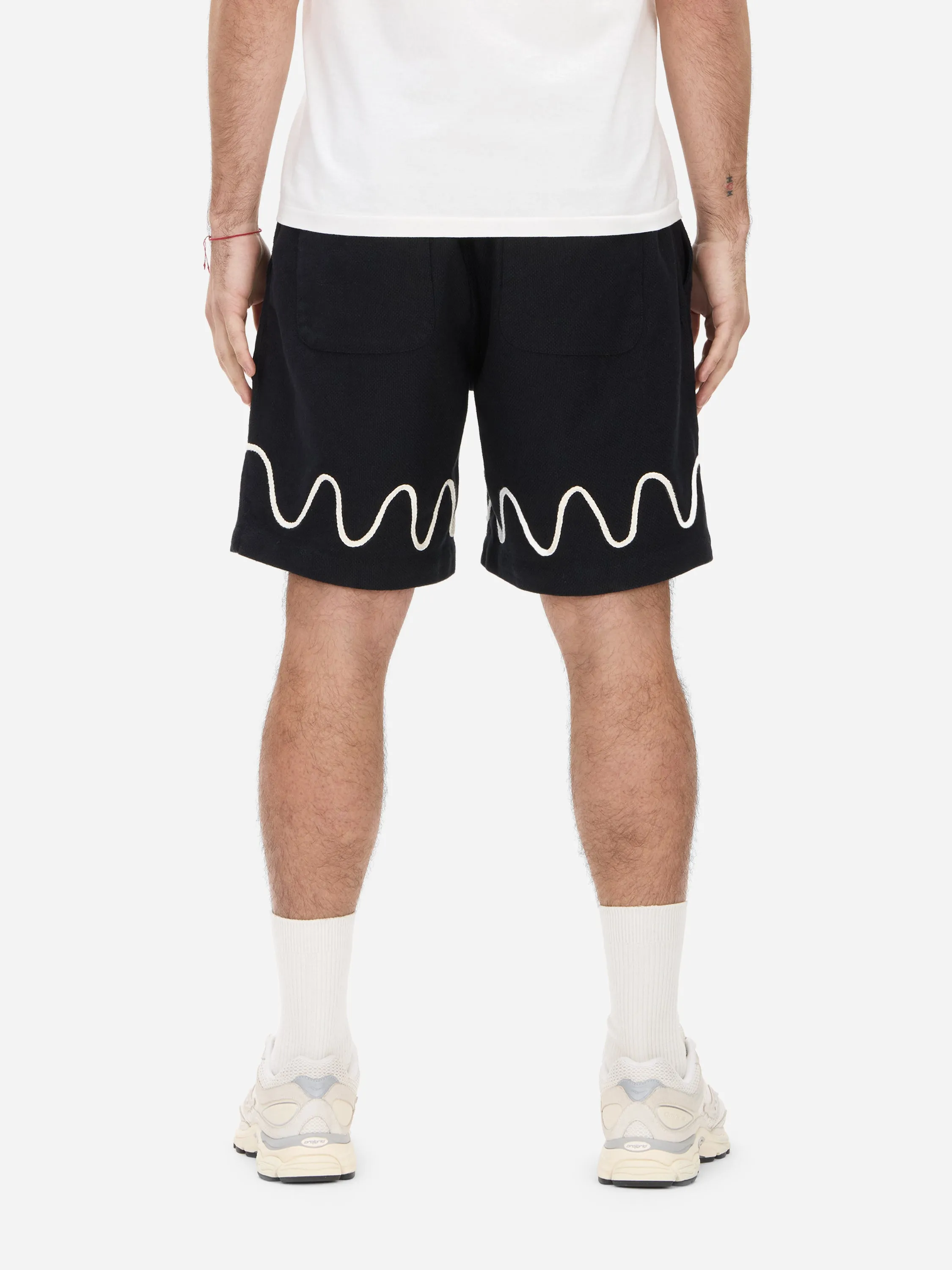 Club Short ~ Black Squiggle sold by 3sixteen product image thumbnail 4