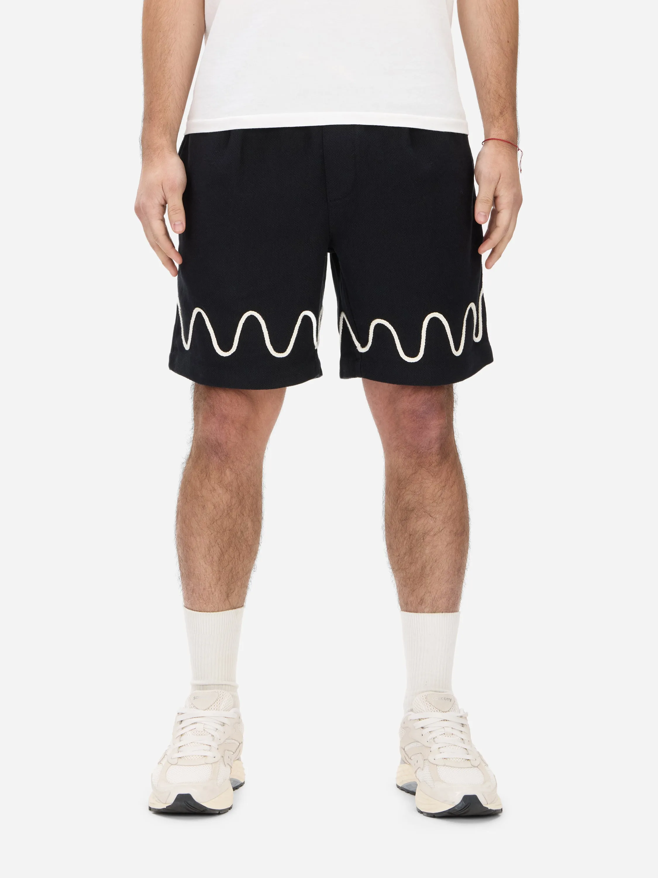 Club Short ~ Black Squiggle sold by 3sixteen