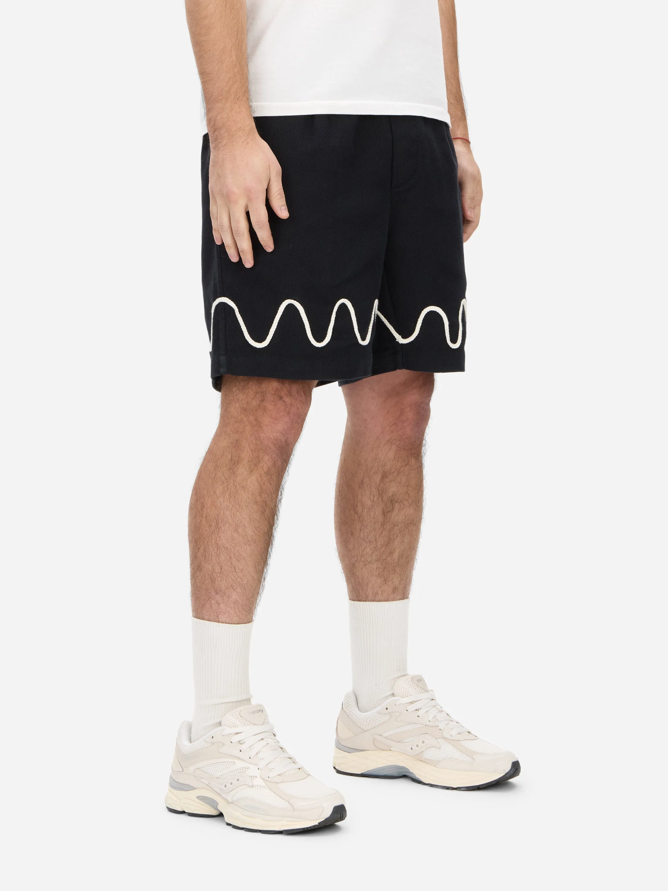 Club Short ~ Black Squiggle sold by 3sixteen product image thumbnail 2