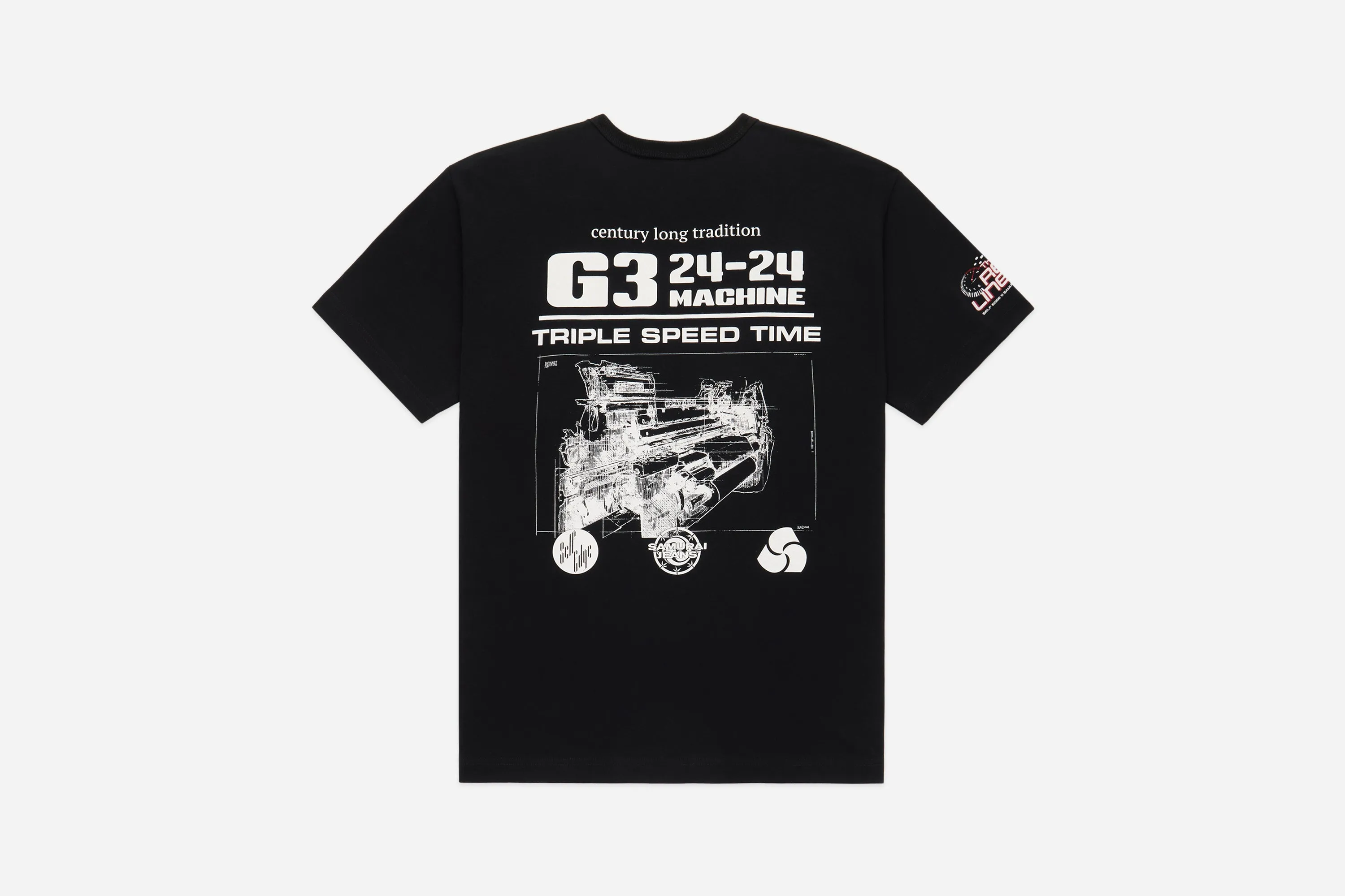 Self Edge x Samurai x 3sixteen "The Redliners" Pocket T-Shirt ~ Black sold by 3sixteen product image thumbnail 2