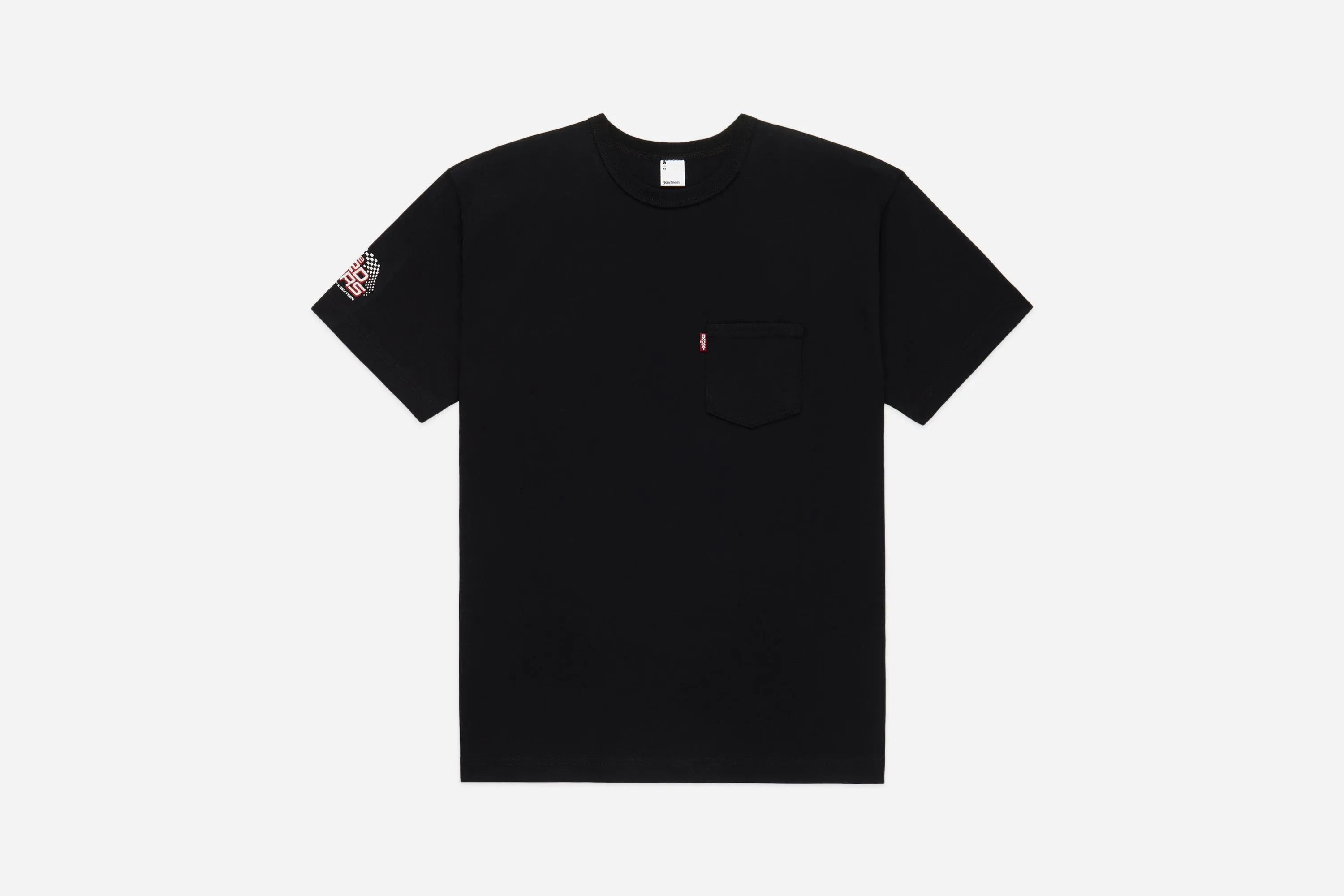 Self Edge x Samurai x 3sixteen "The Redliners" Pocket T-Shirt ~ Black sold by 3sixteen