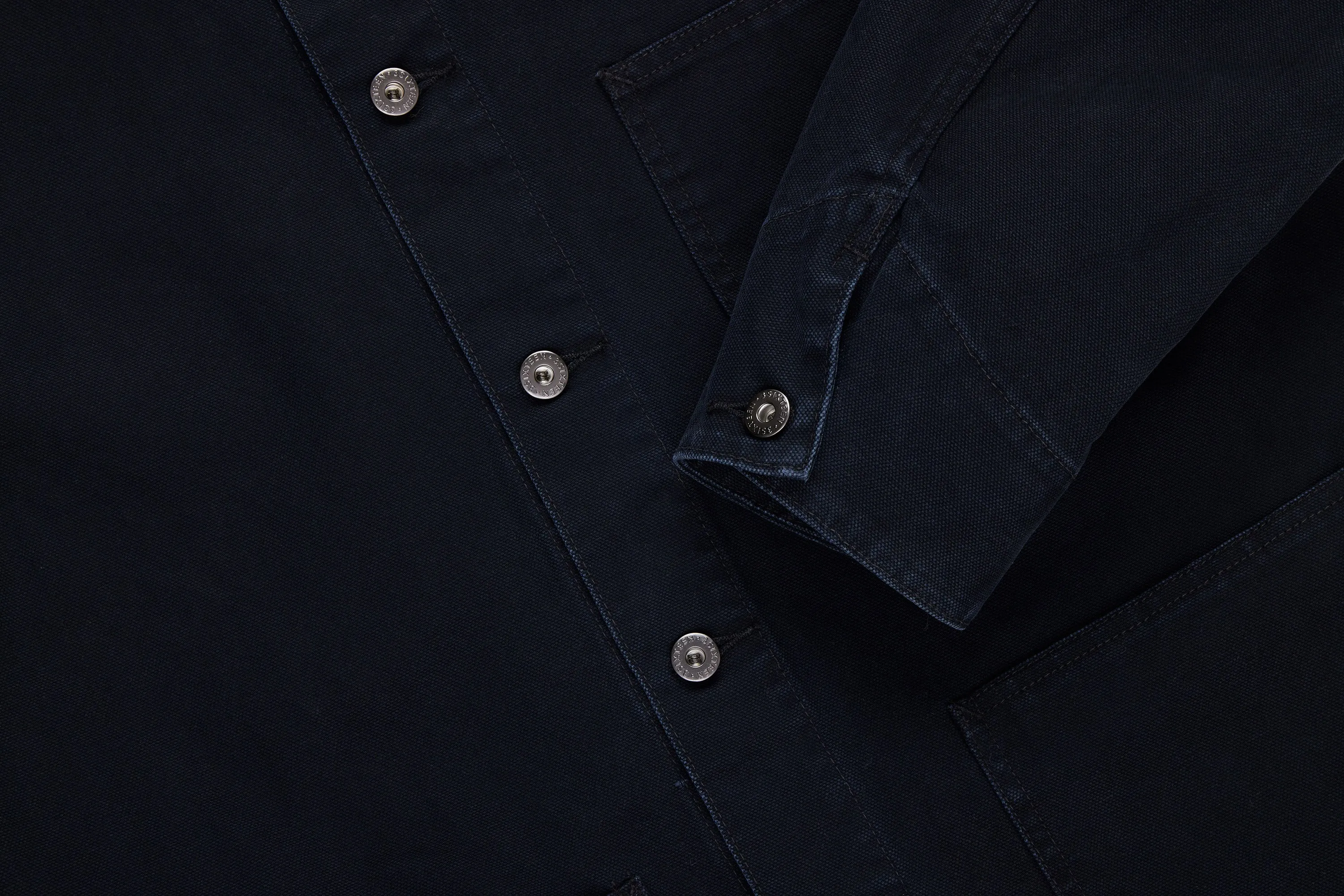 Chore Jacket ~ Black Stonewash Canvas sold by 3sixteen product image thumbnail 4