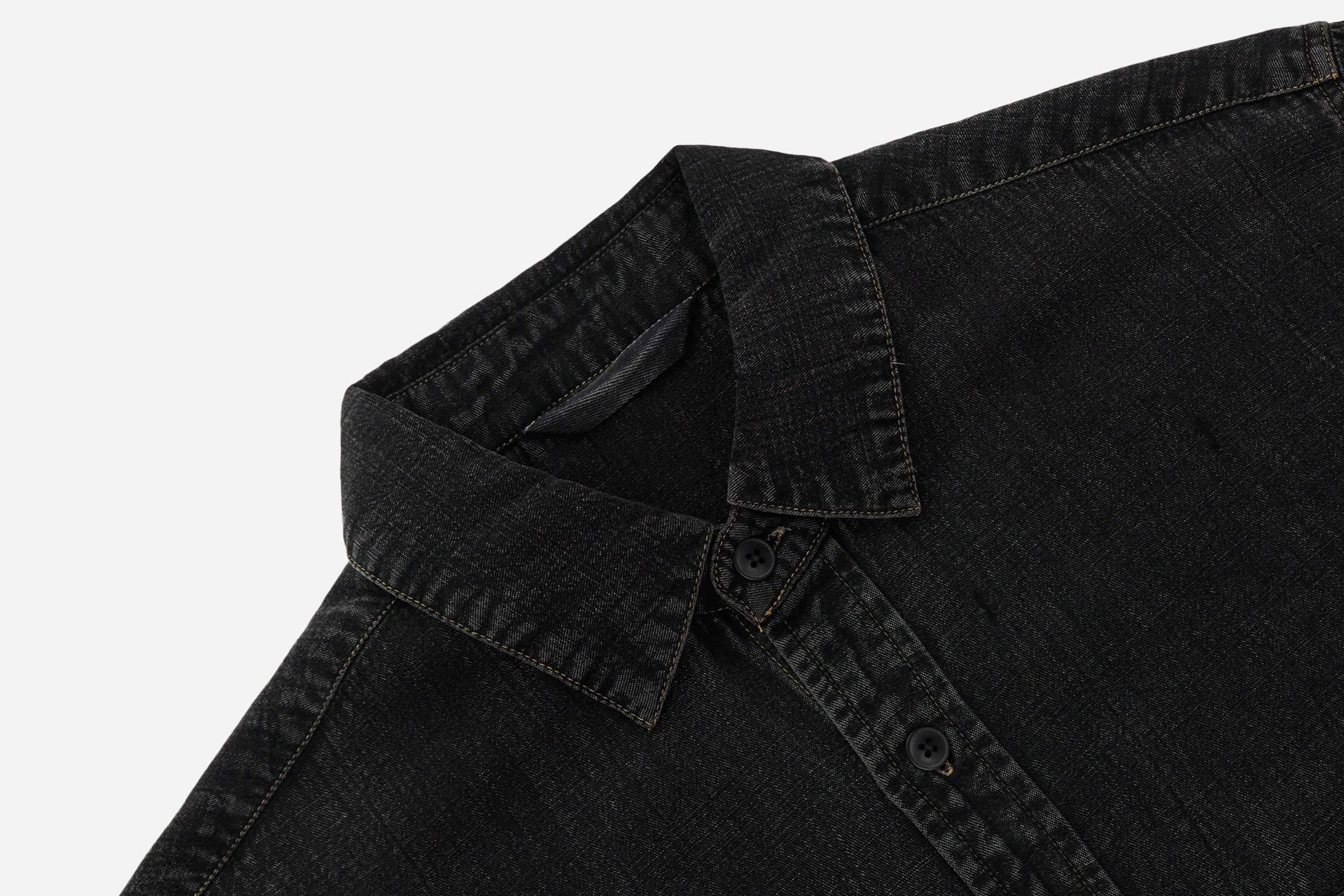 Mechanic Shirt ~ Stonewash Black Slub Tencel sold by 3sixteen product image thumbnail 3
