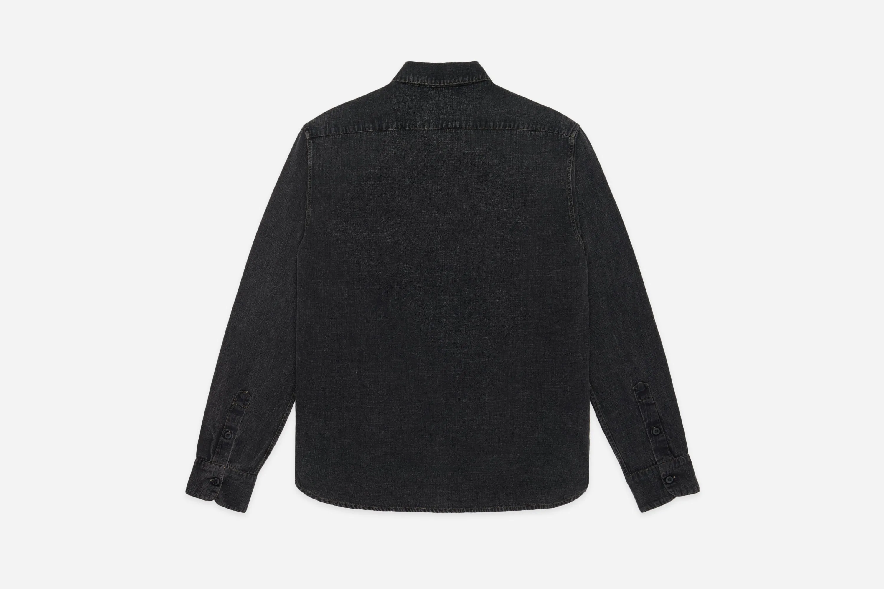 Mechanic Shirt ~ Stonewash Black Slub Tencel sold by 3sixteen product image thumbnail 2