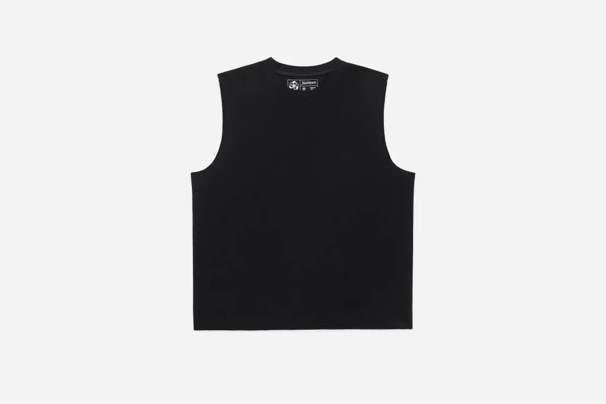 Training Cutoff Tee ~ Black sold by 3sixteen
