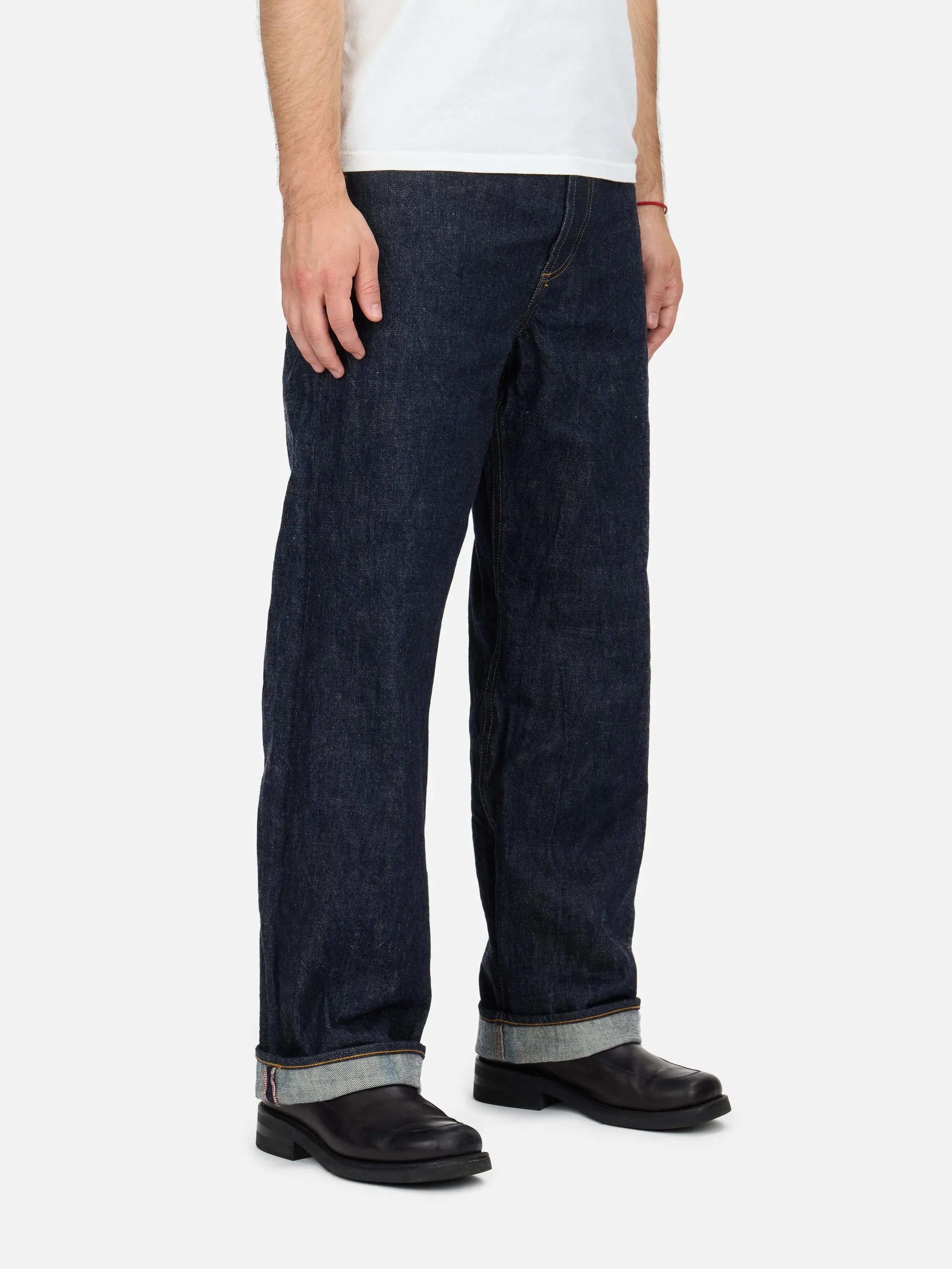 RS-100xk ~ Relaxed Straight - Rinsed Indigo Kibata sold by 3sixteen product image thumbnail 2