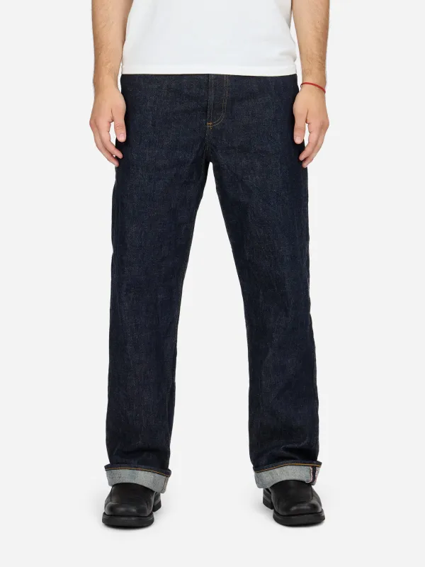 RS-100xk ~ Relaxed Straight - Rinsed Indigo Kibata sold by 3sixteen