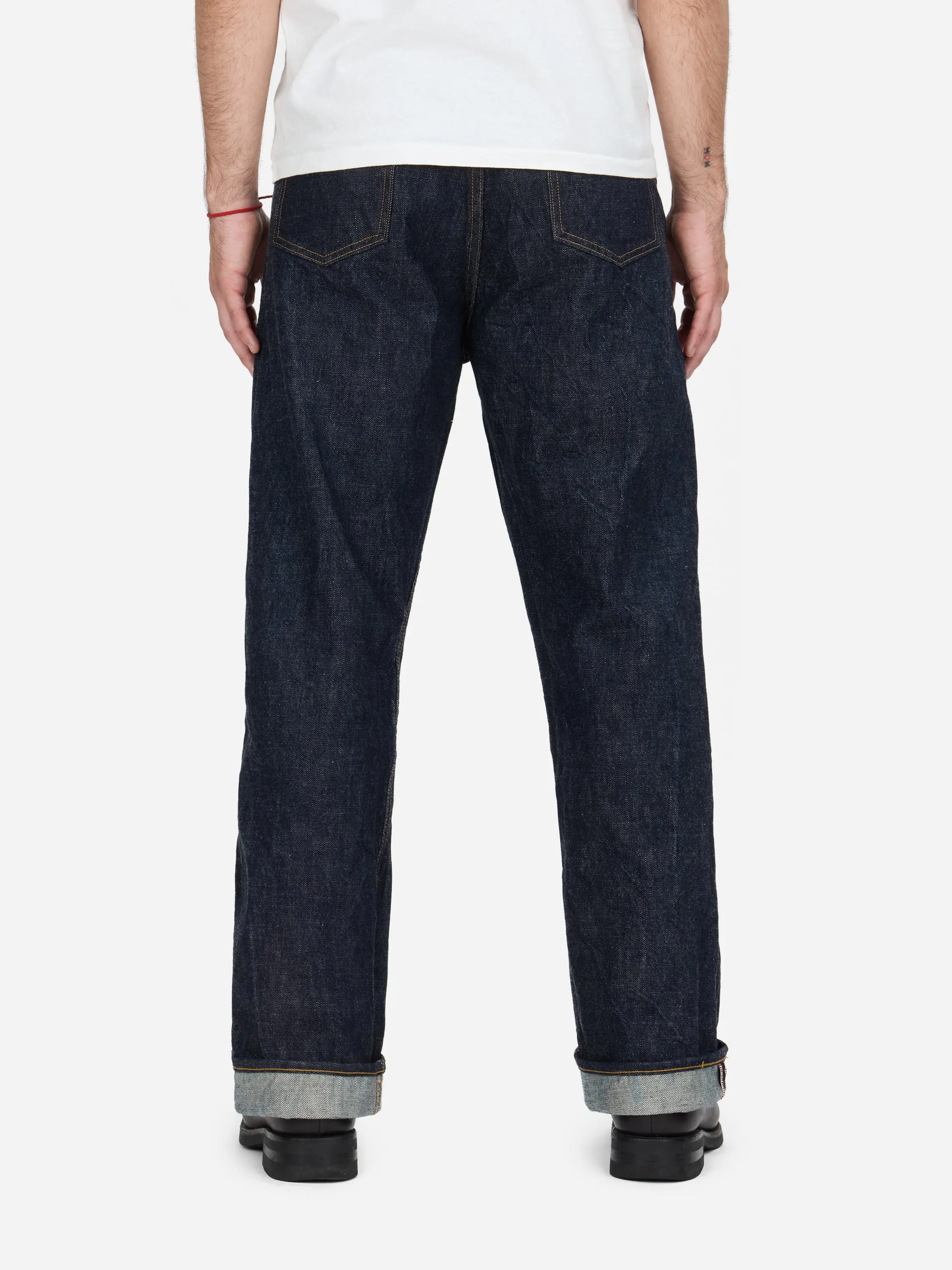RS-100xk ~ Relaxed Straight - Rinsed Indigo Kibata sold by 3sixteen product image thumbnail 4