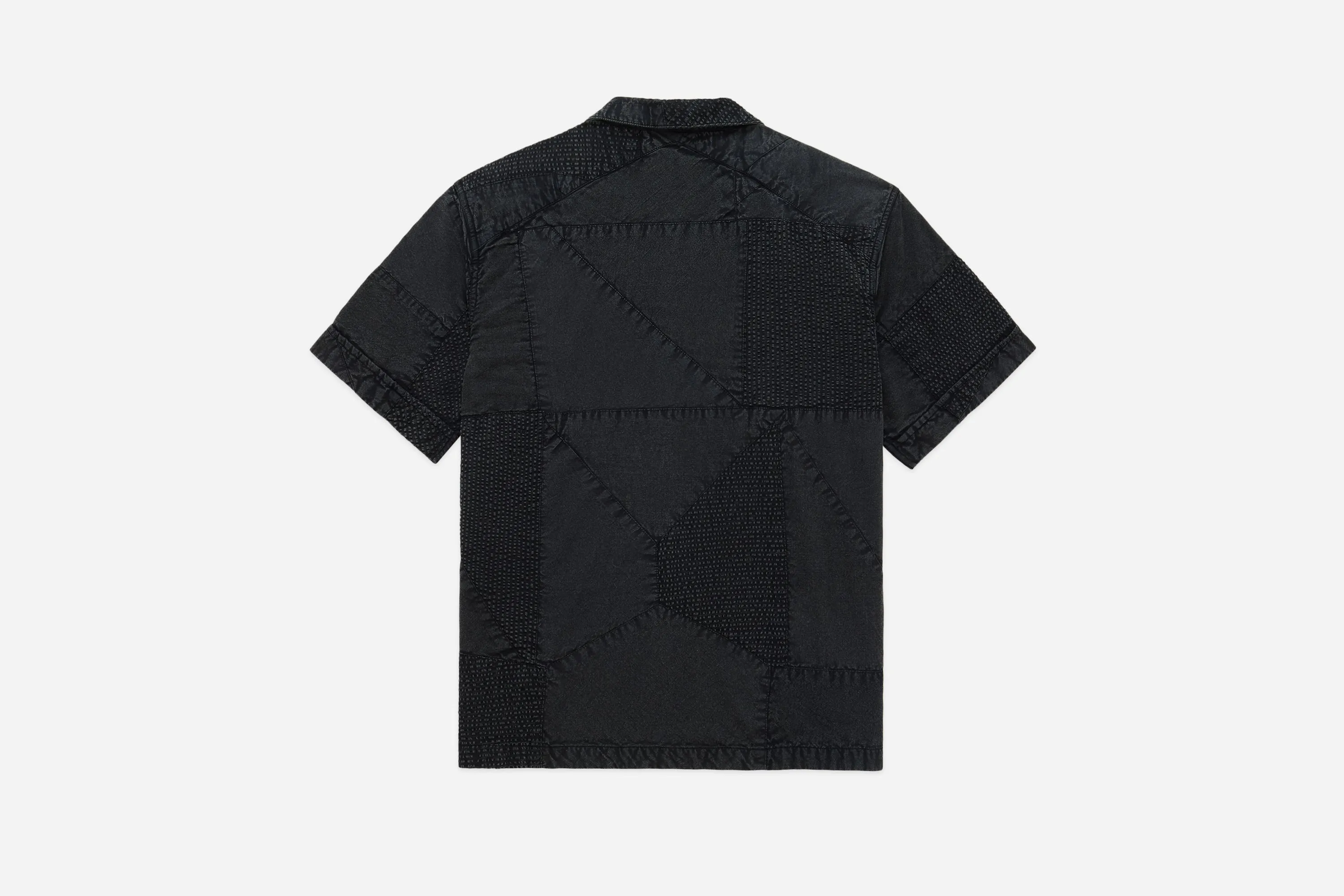 Vacation Shirt ~ Black Overdyed Patchwork sold by 3sixteen product image thumbnail 2