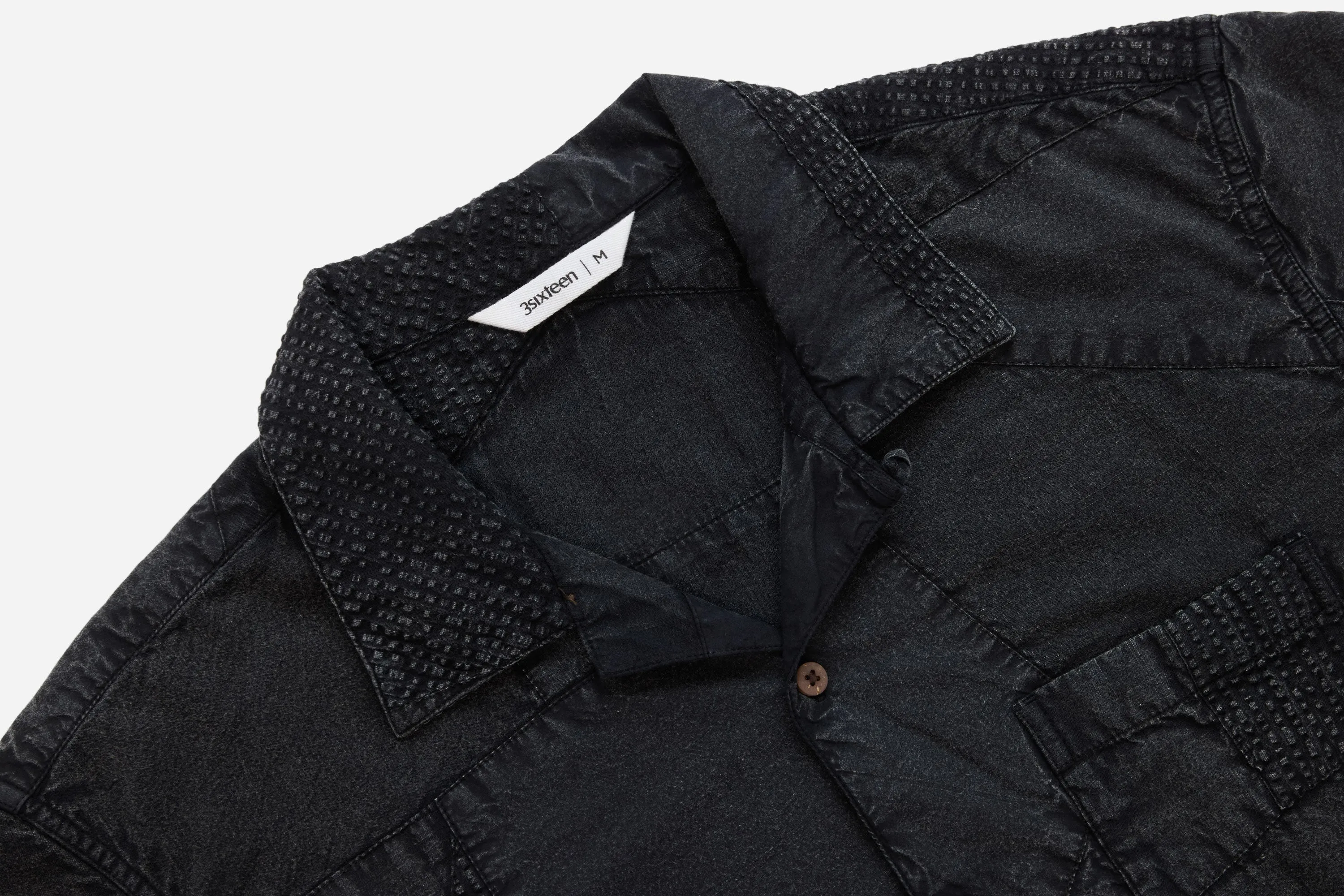 Vacation Shirt ~ Black Overdyed Patchwork sold by 3sixteen product image thumbnail 3