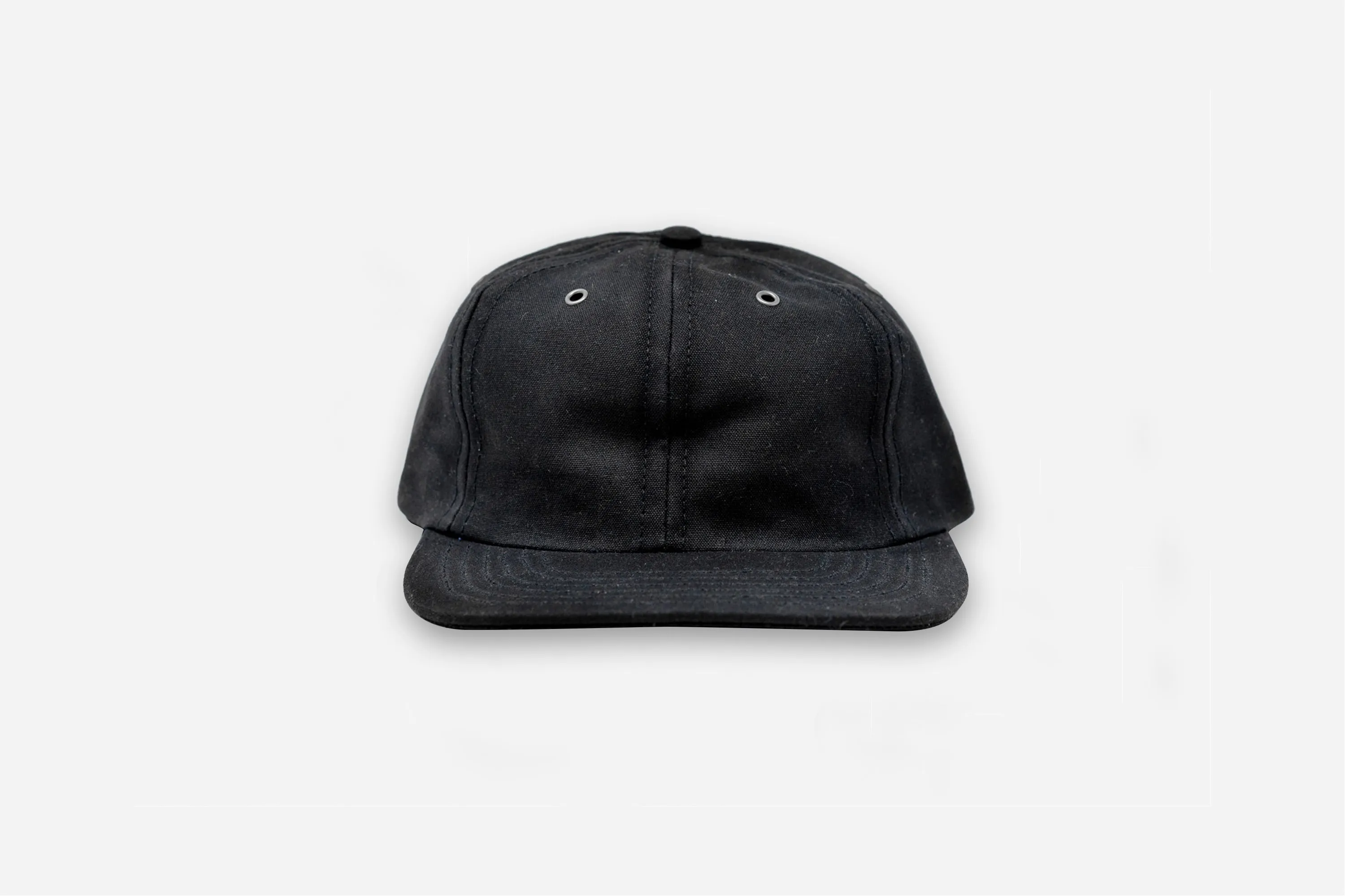 Waxed Canvas Baseball Cap ~ Black sold by 3sixteen