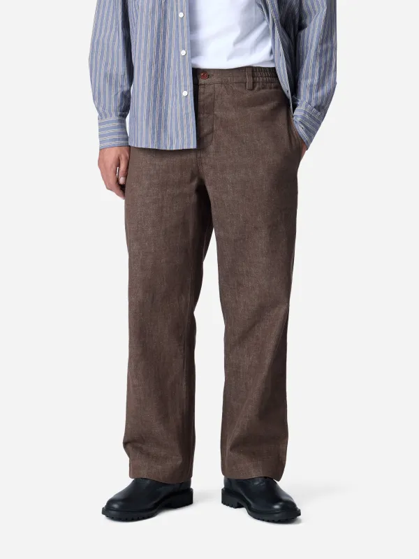 Harvest Pant ~ Brown Denim sold by 3sixteen