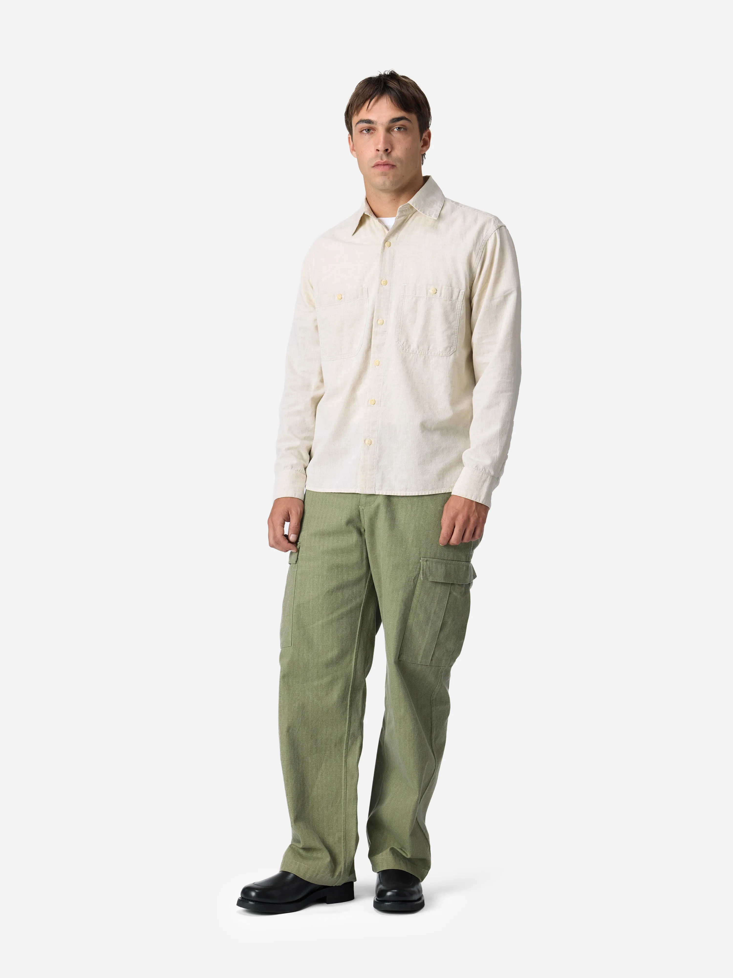 Cargo Pant ~ Olive HBT sold by 3sixteen product image thumbnail 2