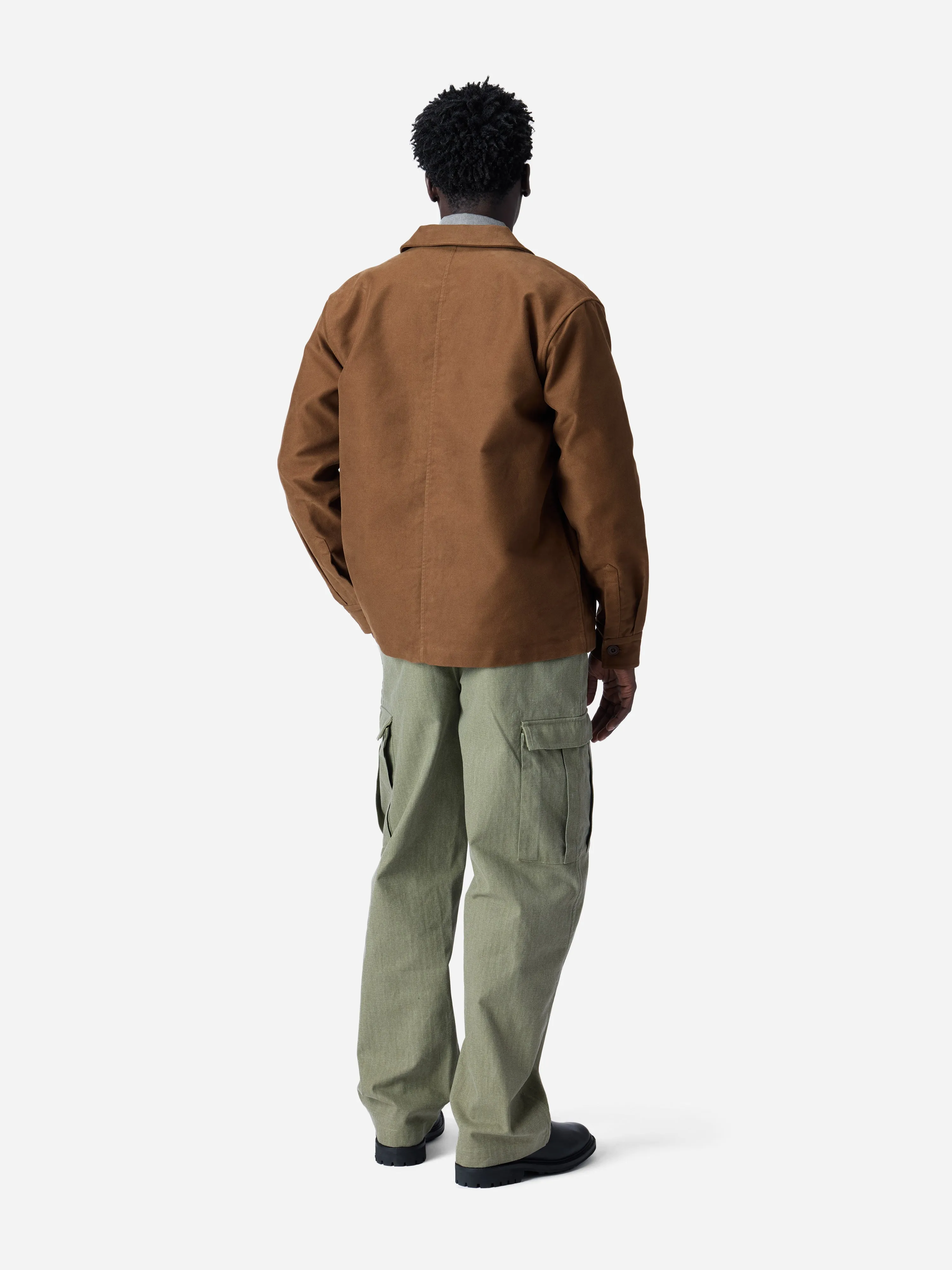 French Work Jacket ~ Brown Moleskin sold by 3sixteen product image thumbnail 2