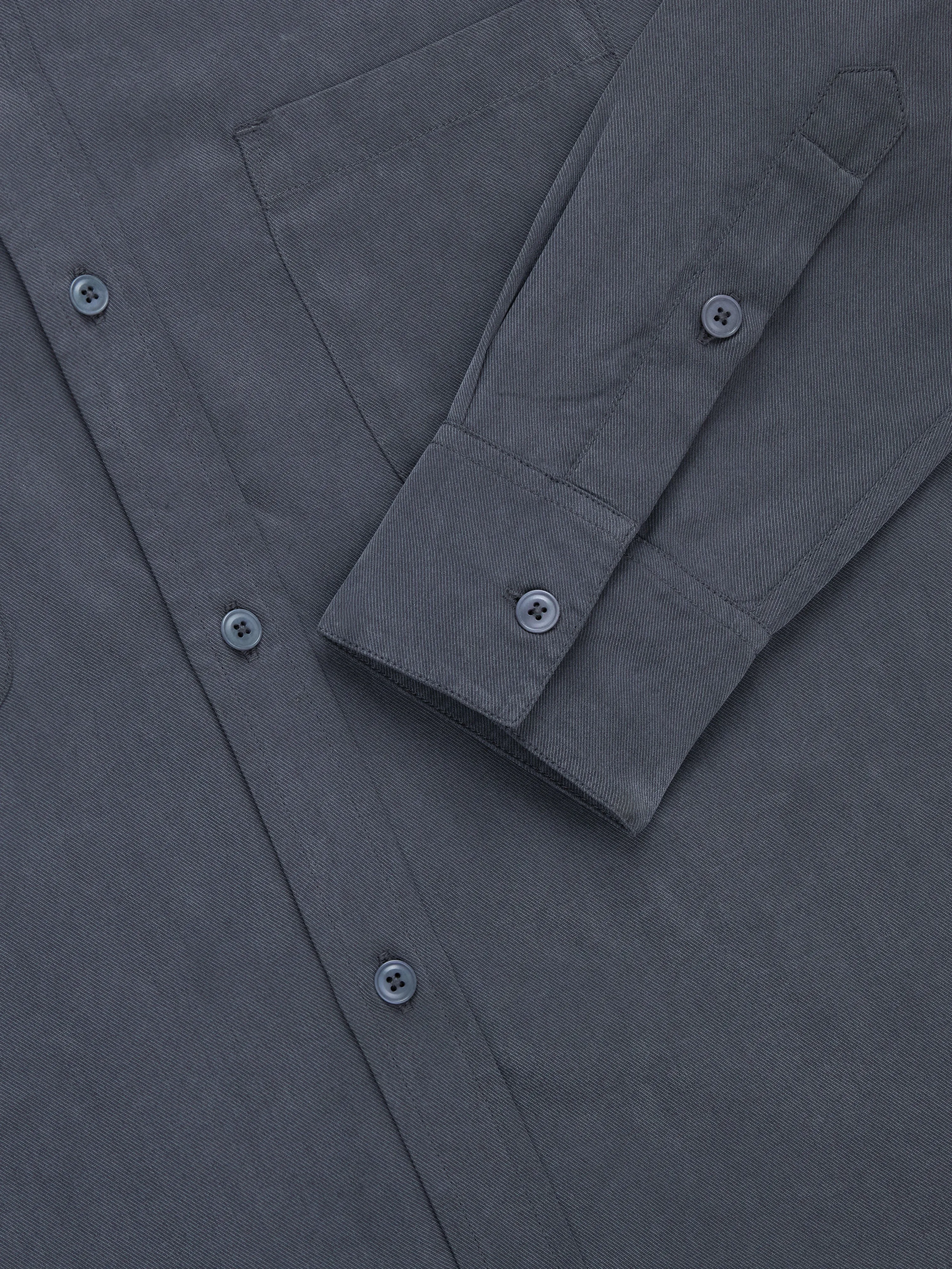 Mechanic Shirt ~ Charcoal Lyocell sold by 3sixteen product image thumbnail 4
