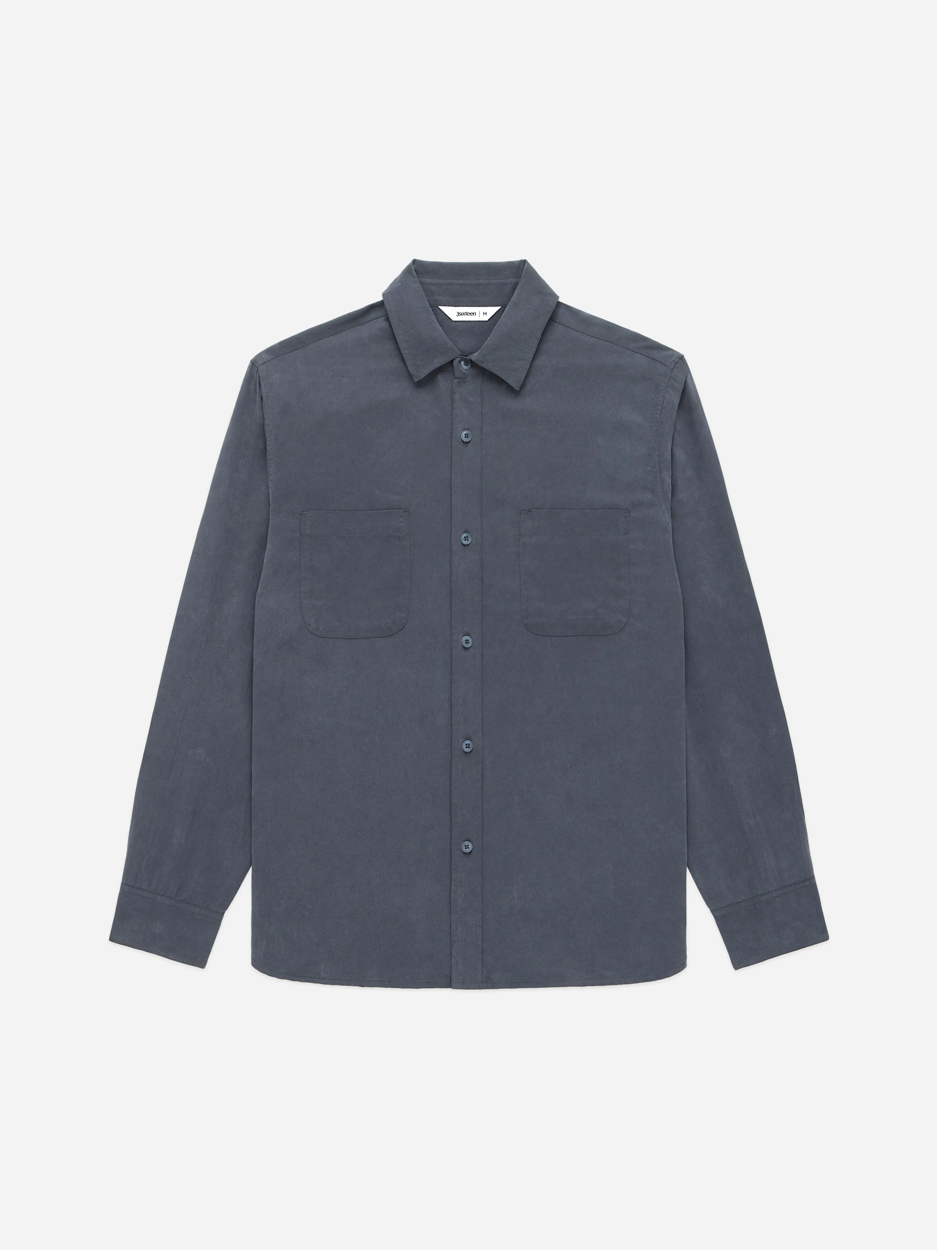 Mechanic Shirt ~ Charcoal Lyocell sold by 3sixteen product image thumbnail 3