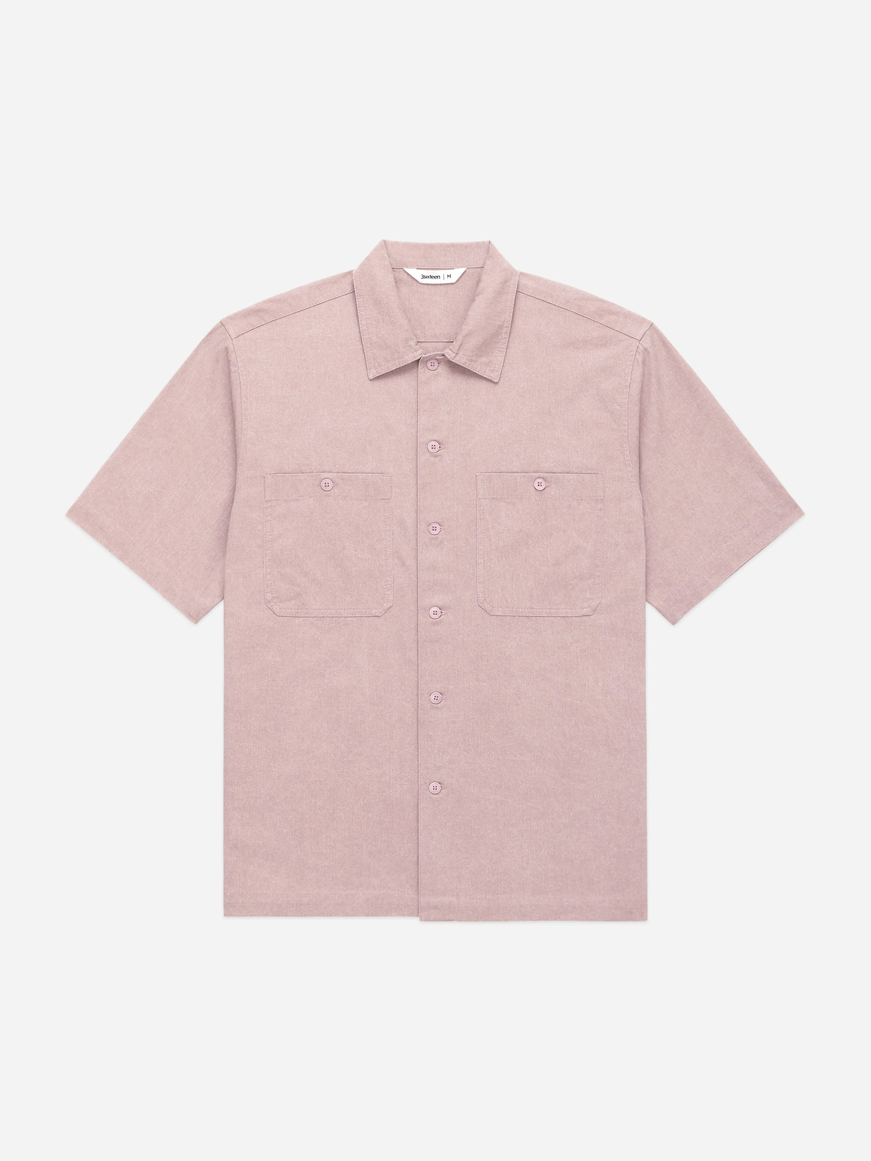 Short Sleeve Workshirt ~ Blush Twill sold by 3sixteen product image thumbnail 3