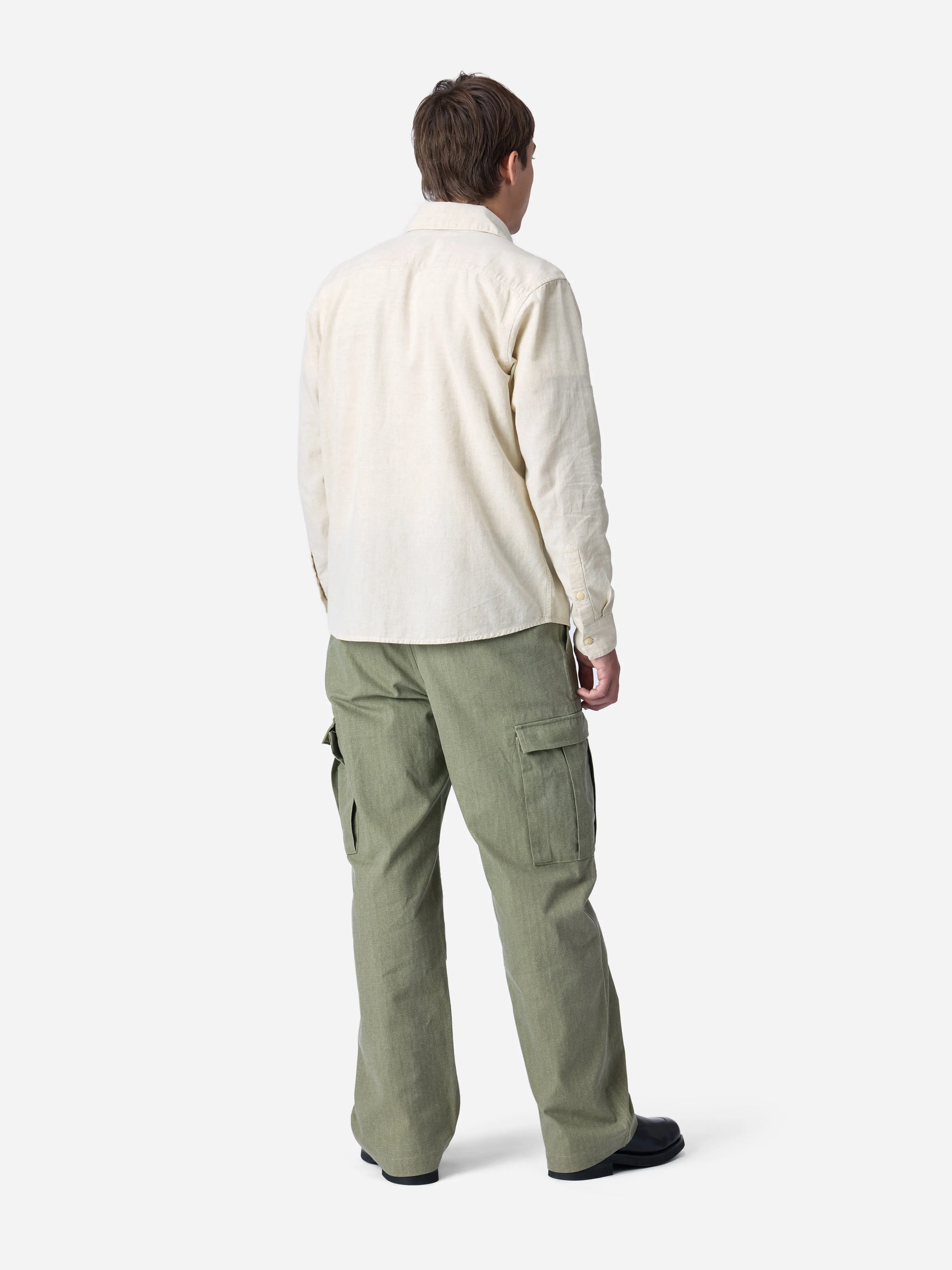 Utility Shirt ~ Ecru Chambray sold by 3sixteen product image thumbnail 2