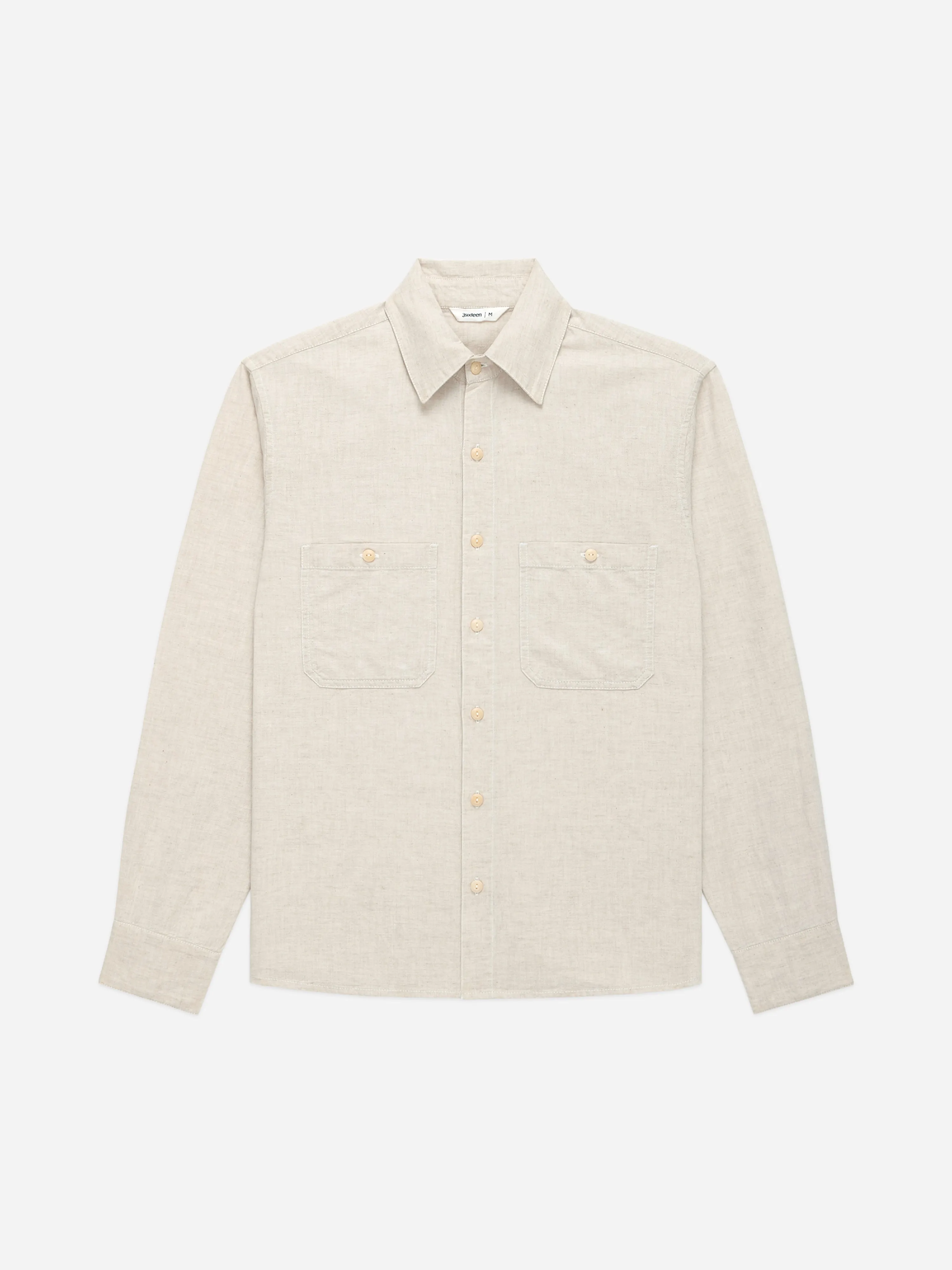 Utility Shirt ~ Ecru Chambray sold by 3sixteen product image thumbnail 3