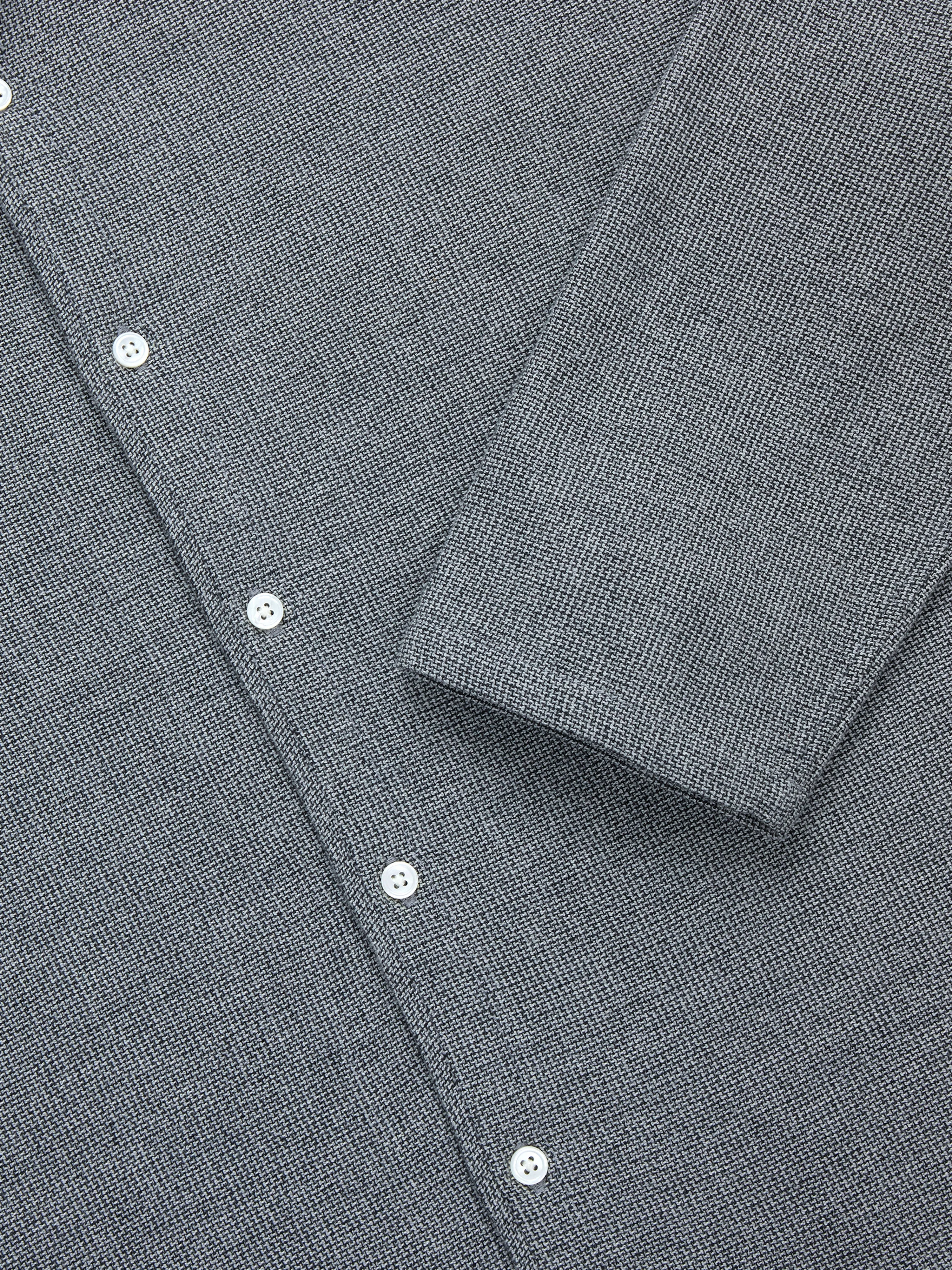 Loop Collar Shirt ~ Black Marled sold by 3sixteen product image thumbnail 4