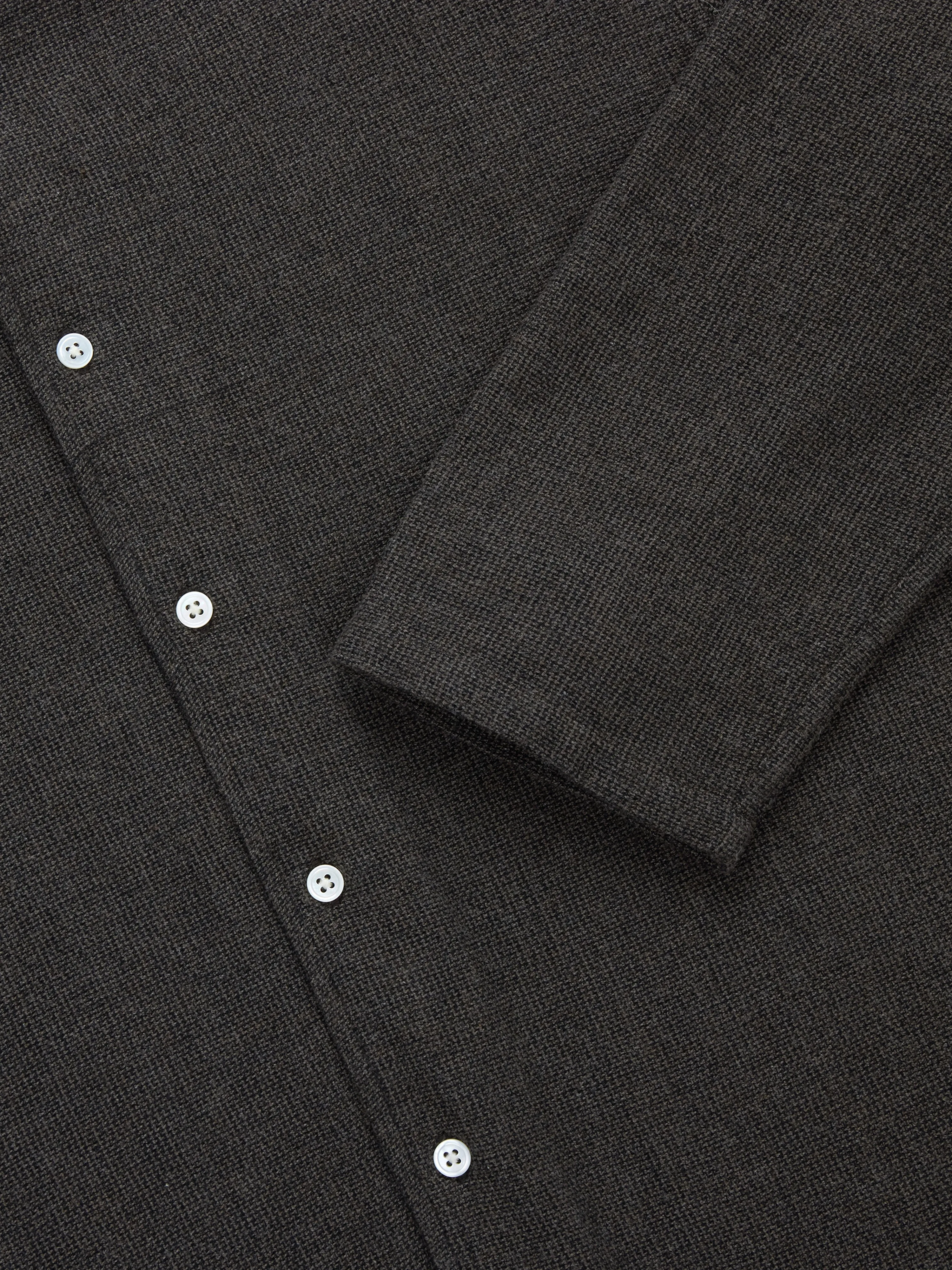 Loop Collar Shirt ~ Chocolate Marled sold by 3sixteen product image thumbnail 4