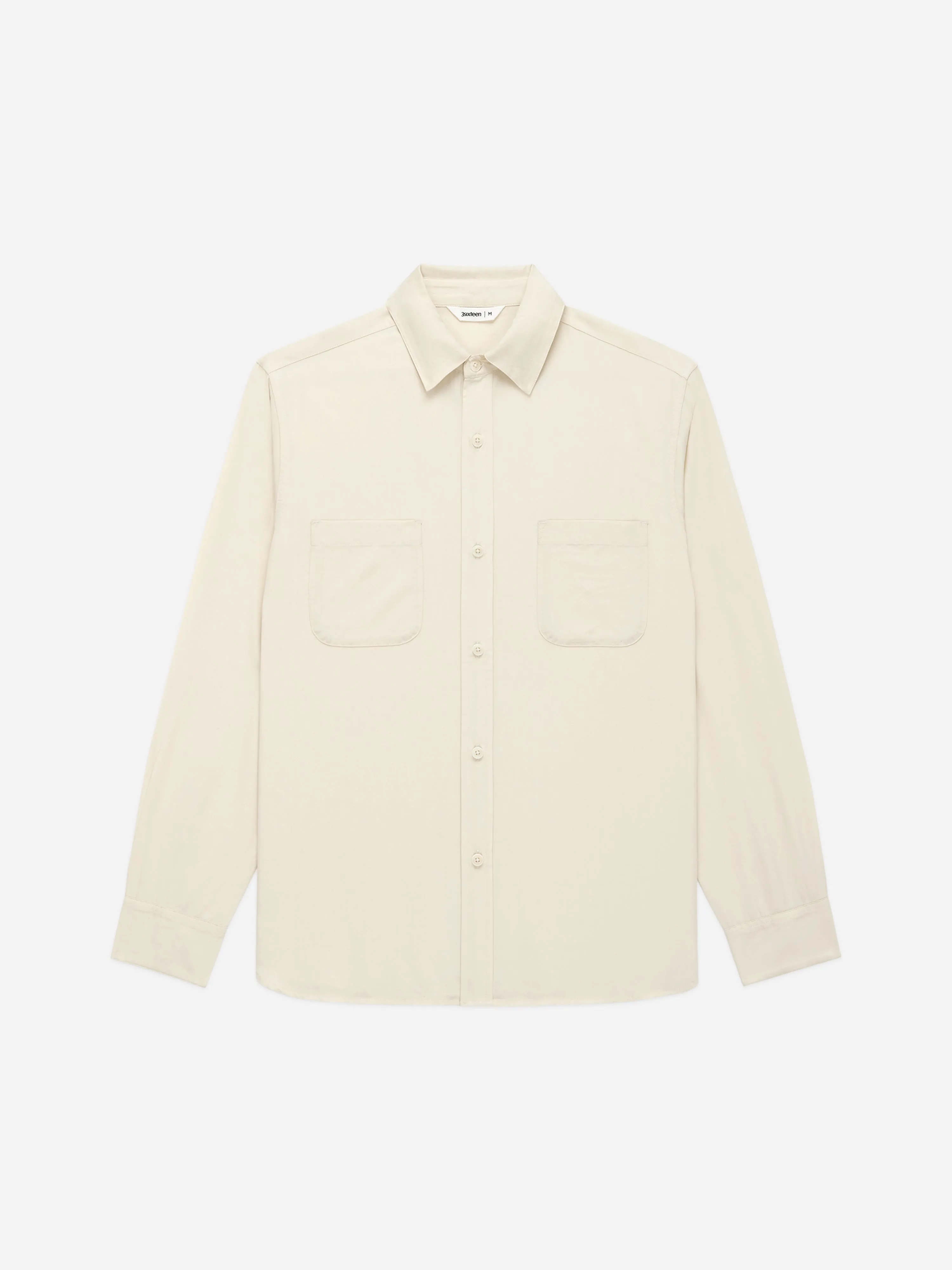 Mechanic Shirt ~ Ivory Lyocell sold by 3sixteen product image thumbnail 3