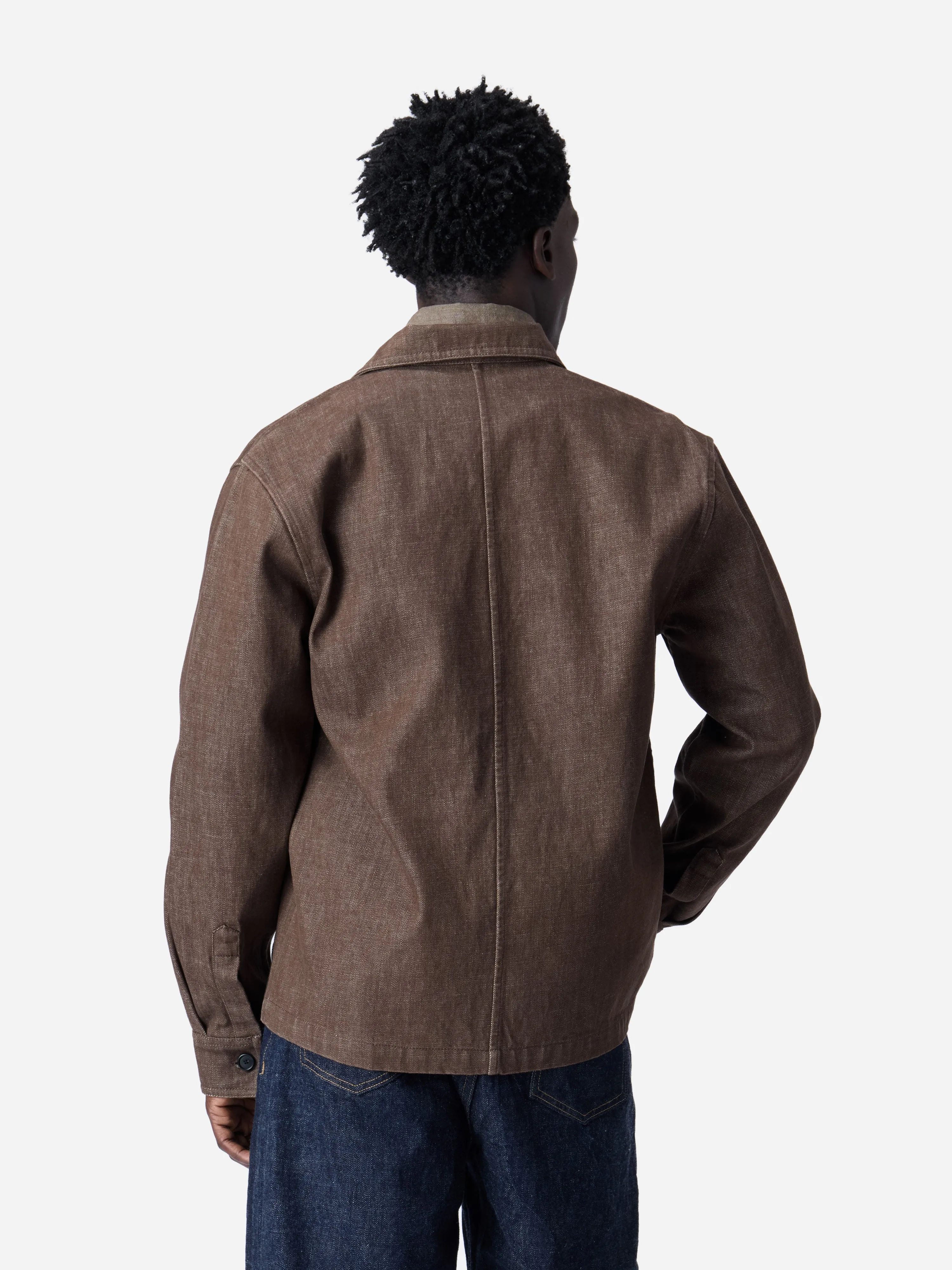 Shop Jacket ~ Brown Denim sold by 3sixteen product image thumbnail 2