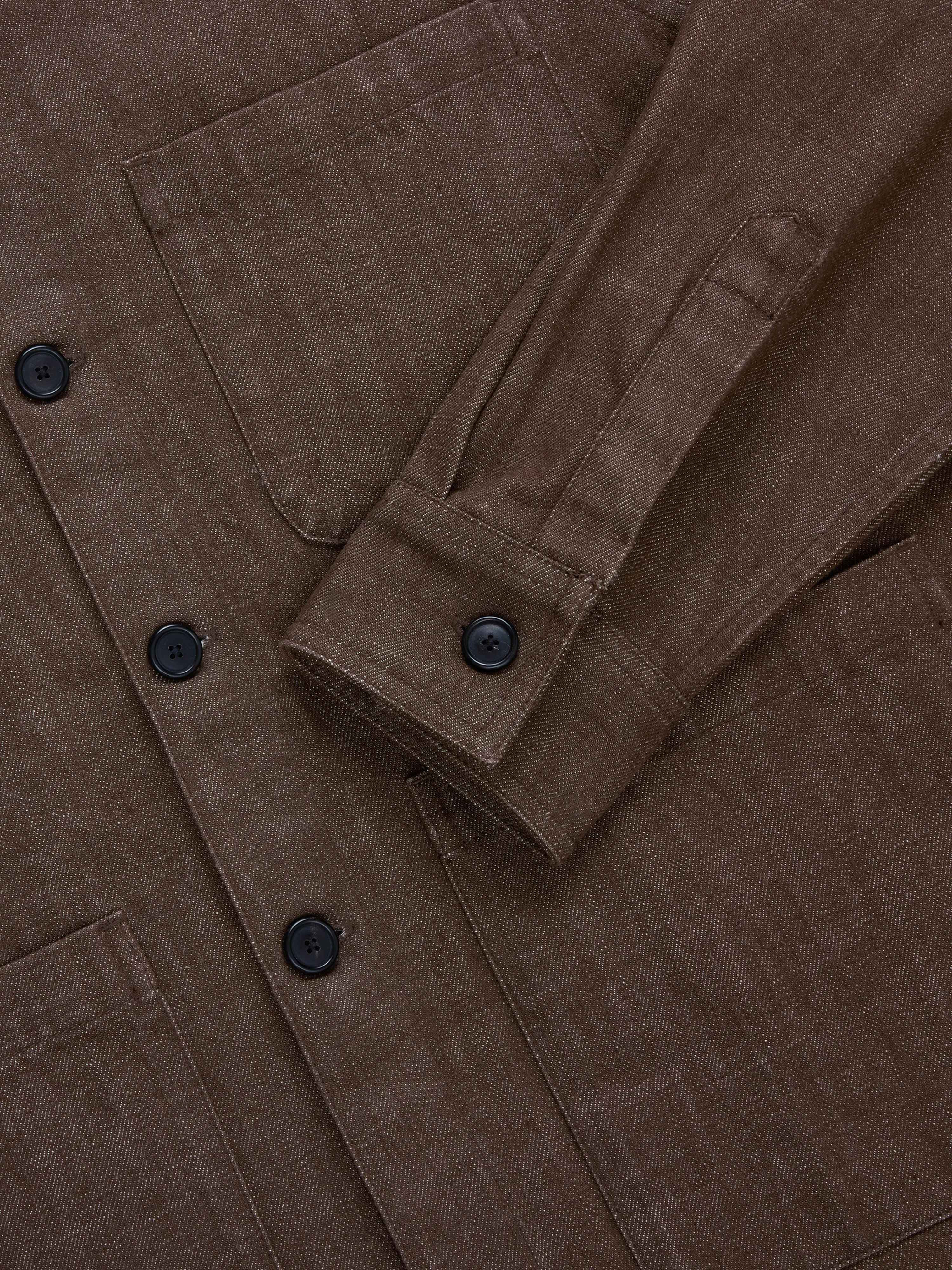 Shop Jacket ~ Brown Denim sold by 3sixteen product image thumbnail 4