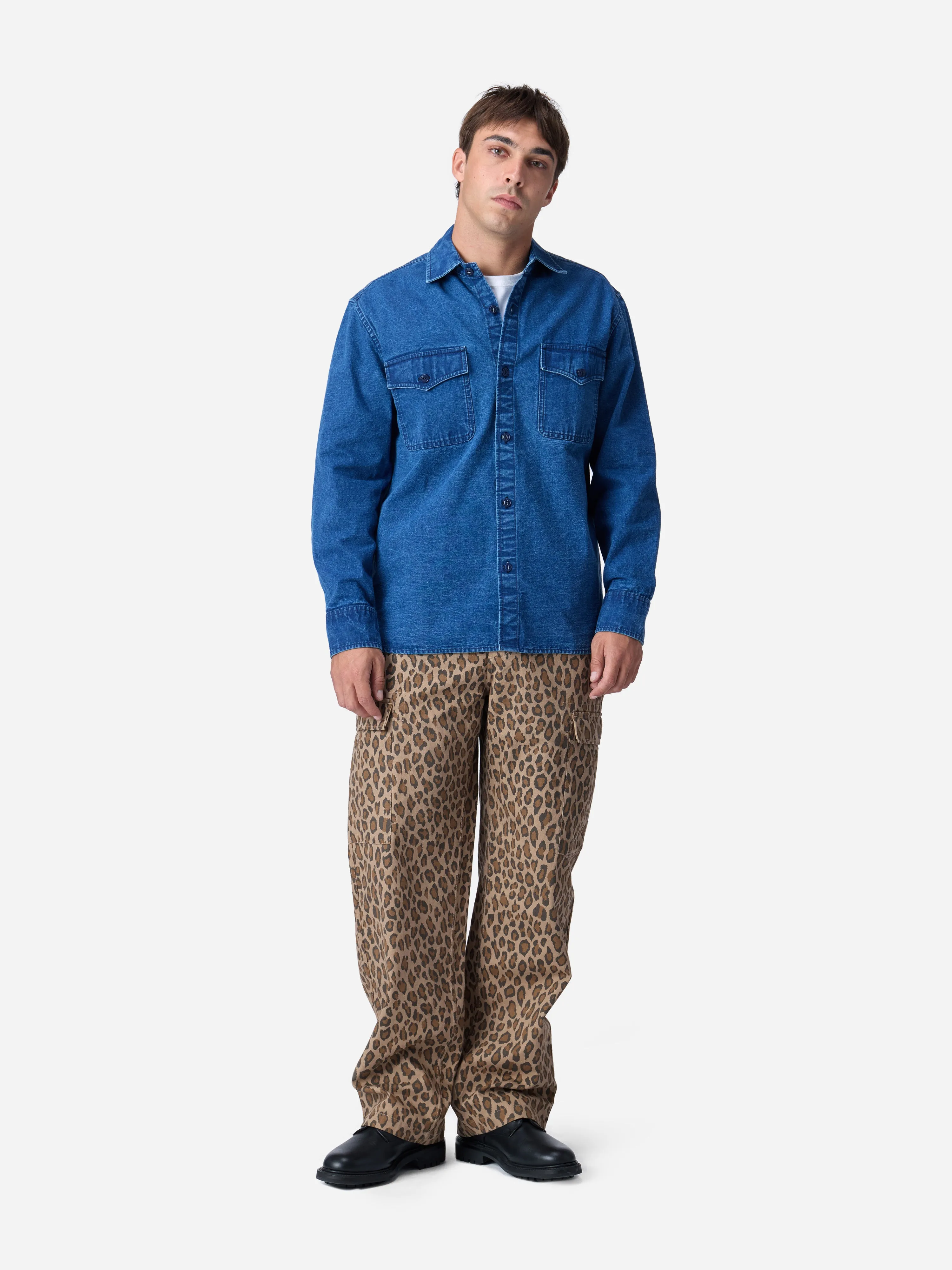 Cargo Pant ~ Leopard HBT sold by 3sixteen product image thumbnail 4