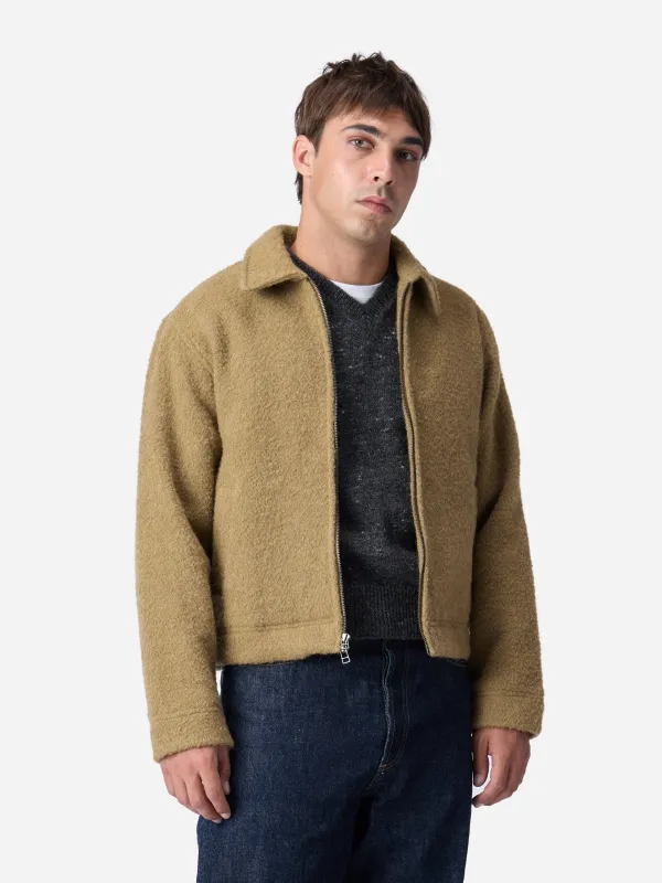 Club Jacket ~ Wheat Boucle sold by 3sixteen