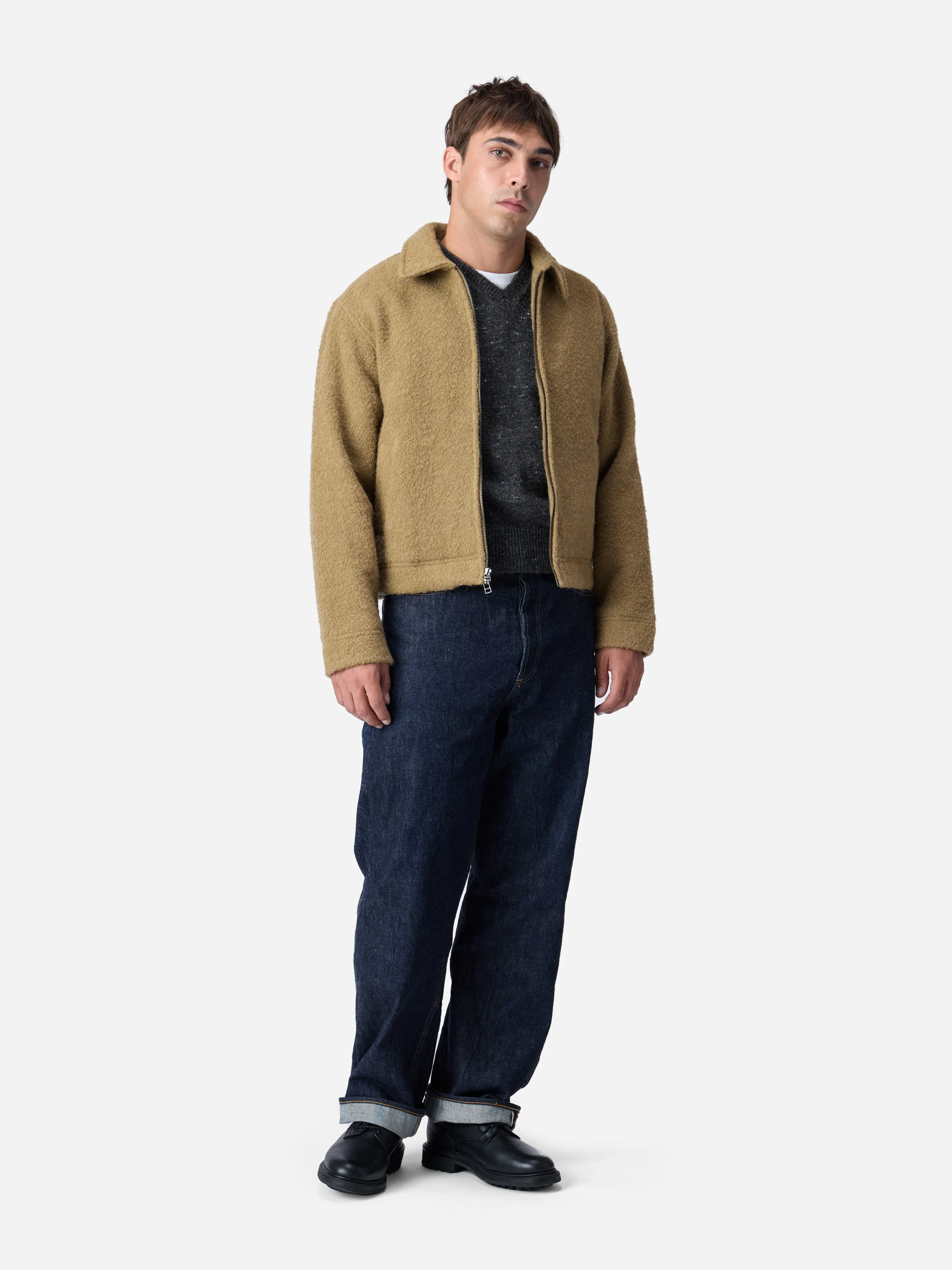 Club Jacket ~ Wheat Boucle sold by 3sixteen product image thumbnail 3