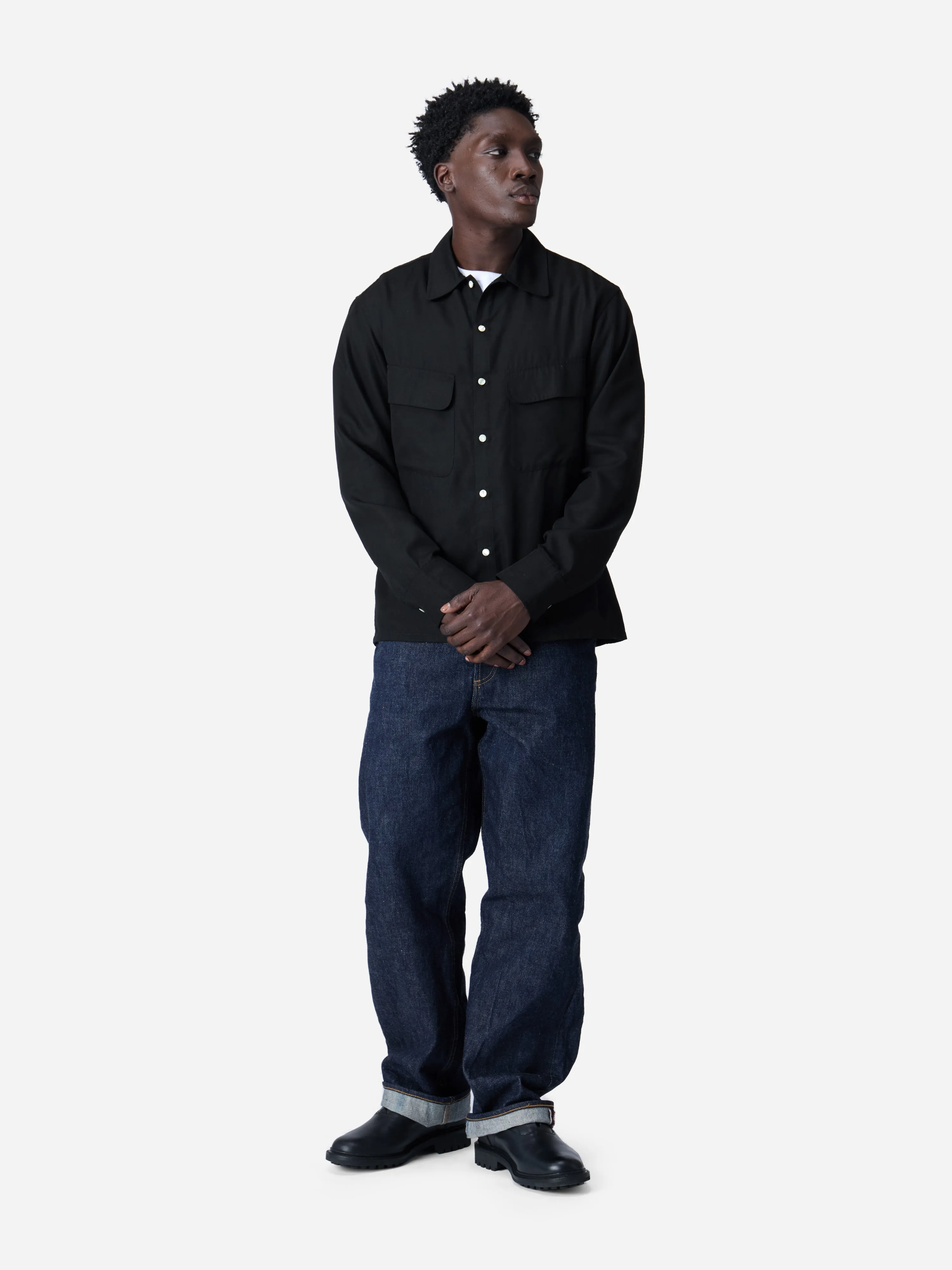 Western Overshirt ~ Black sold by 3sixteen product image thumbnail 3