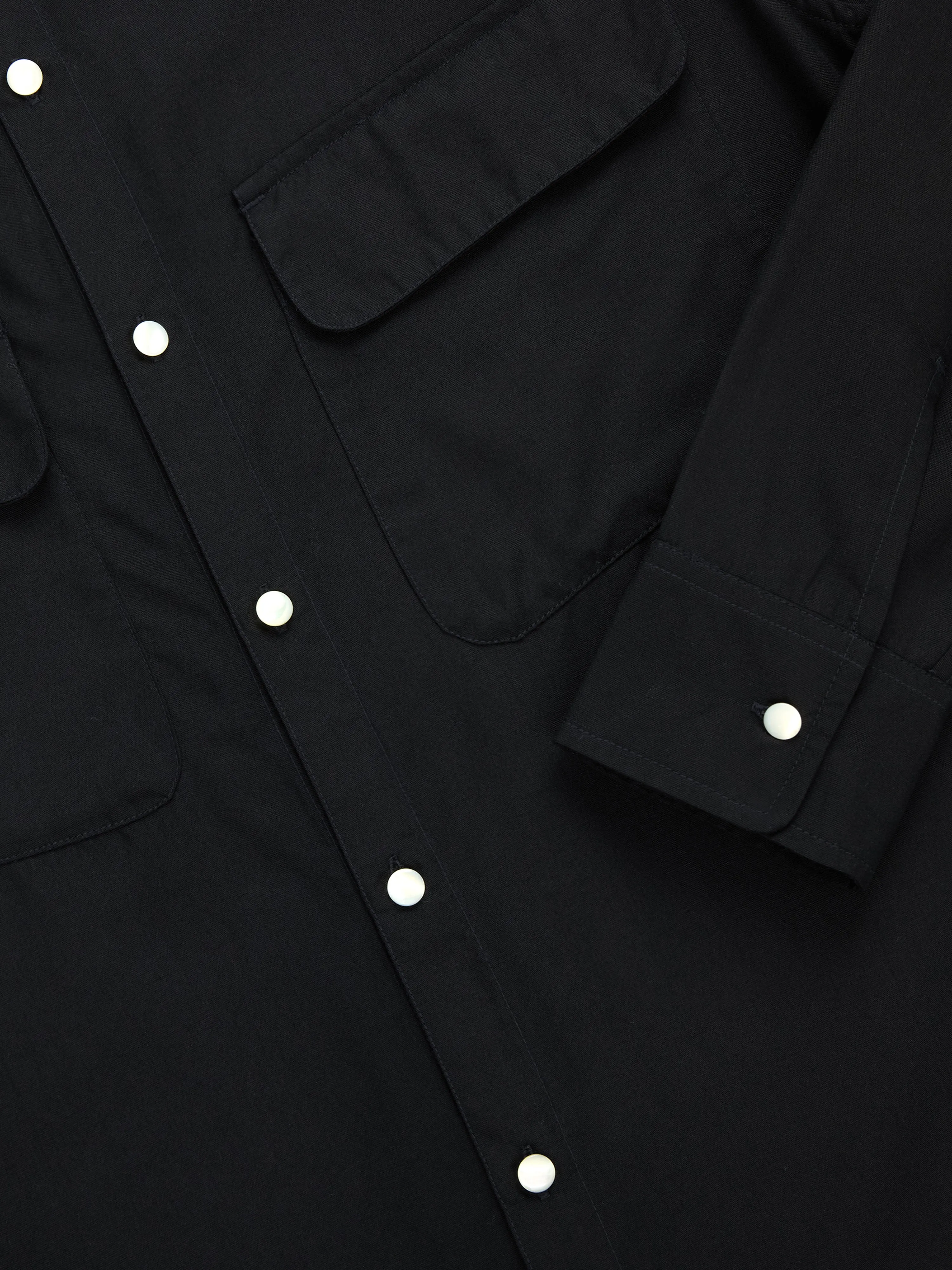Western Overshirt ~ Black sold by 3sixteen product image thumbnail 5