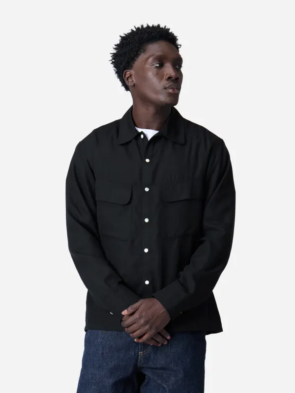 Western Overshirt ~ Black sold by 3sixteen