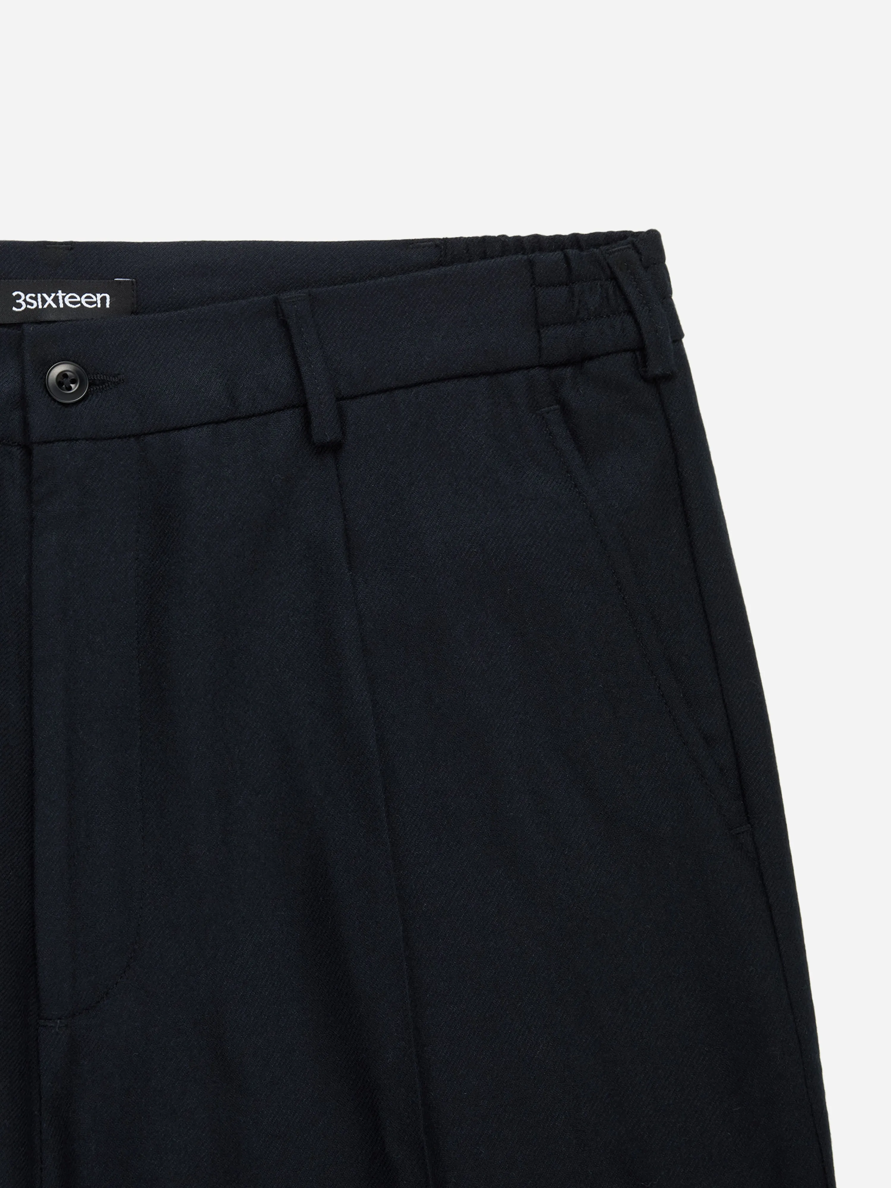 Pleated Trouser ~ Black Wool sold by 3sixteen product image thumbnail 5